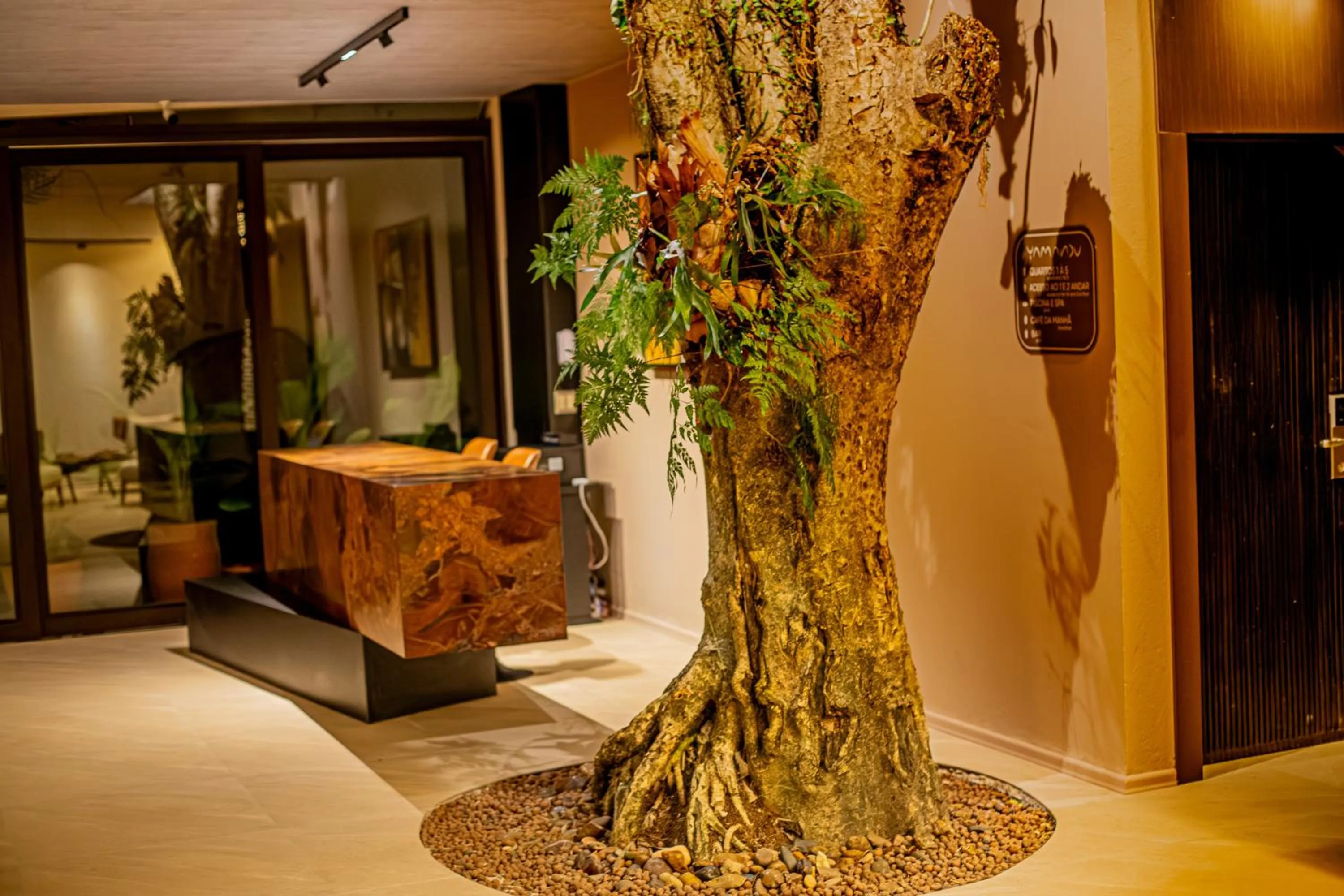 Lobby or reception in Pousada Yamandu - SPA Aquecido