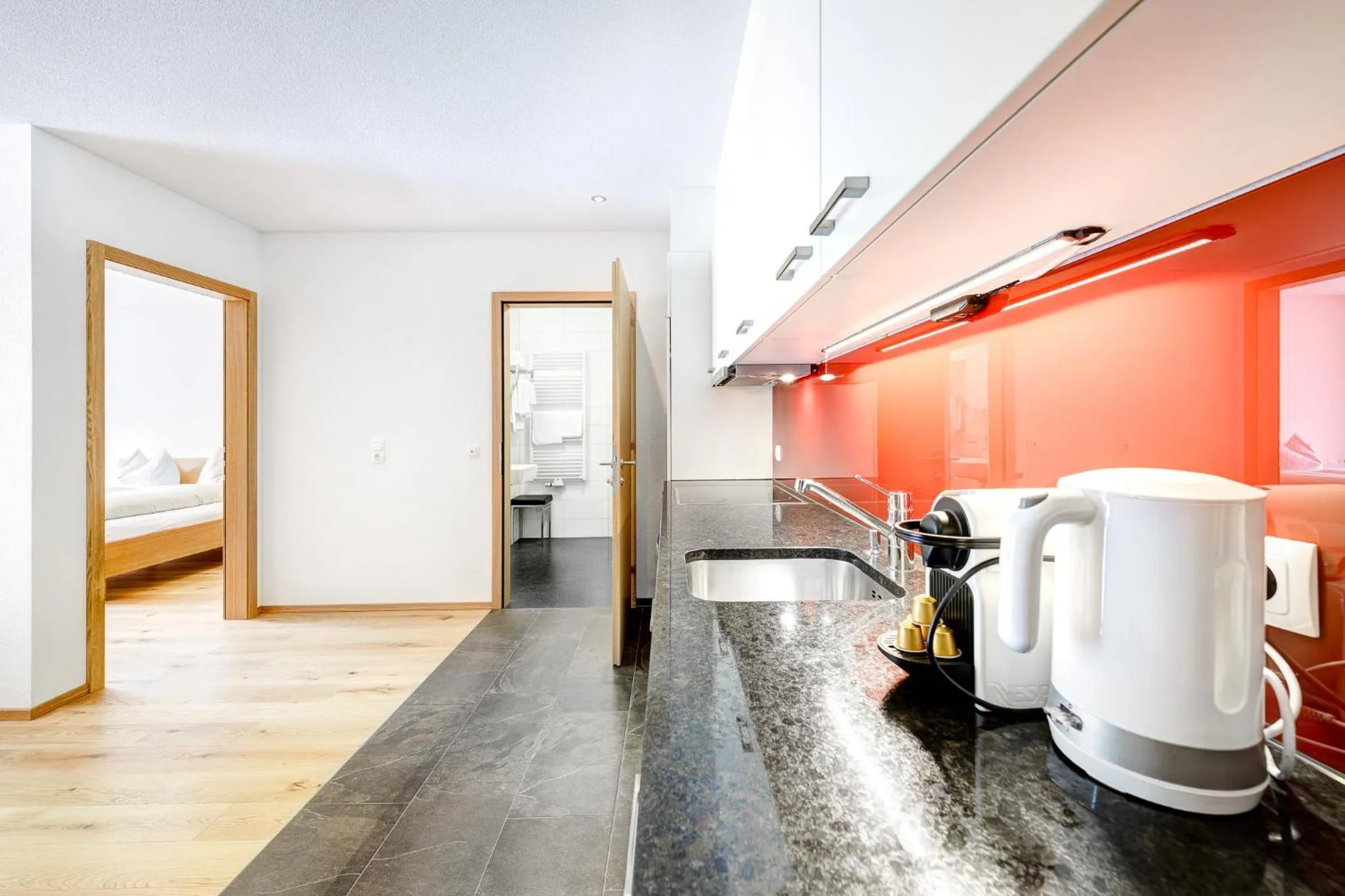 Kitchen or kitchenette in Damüls Appartements