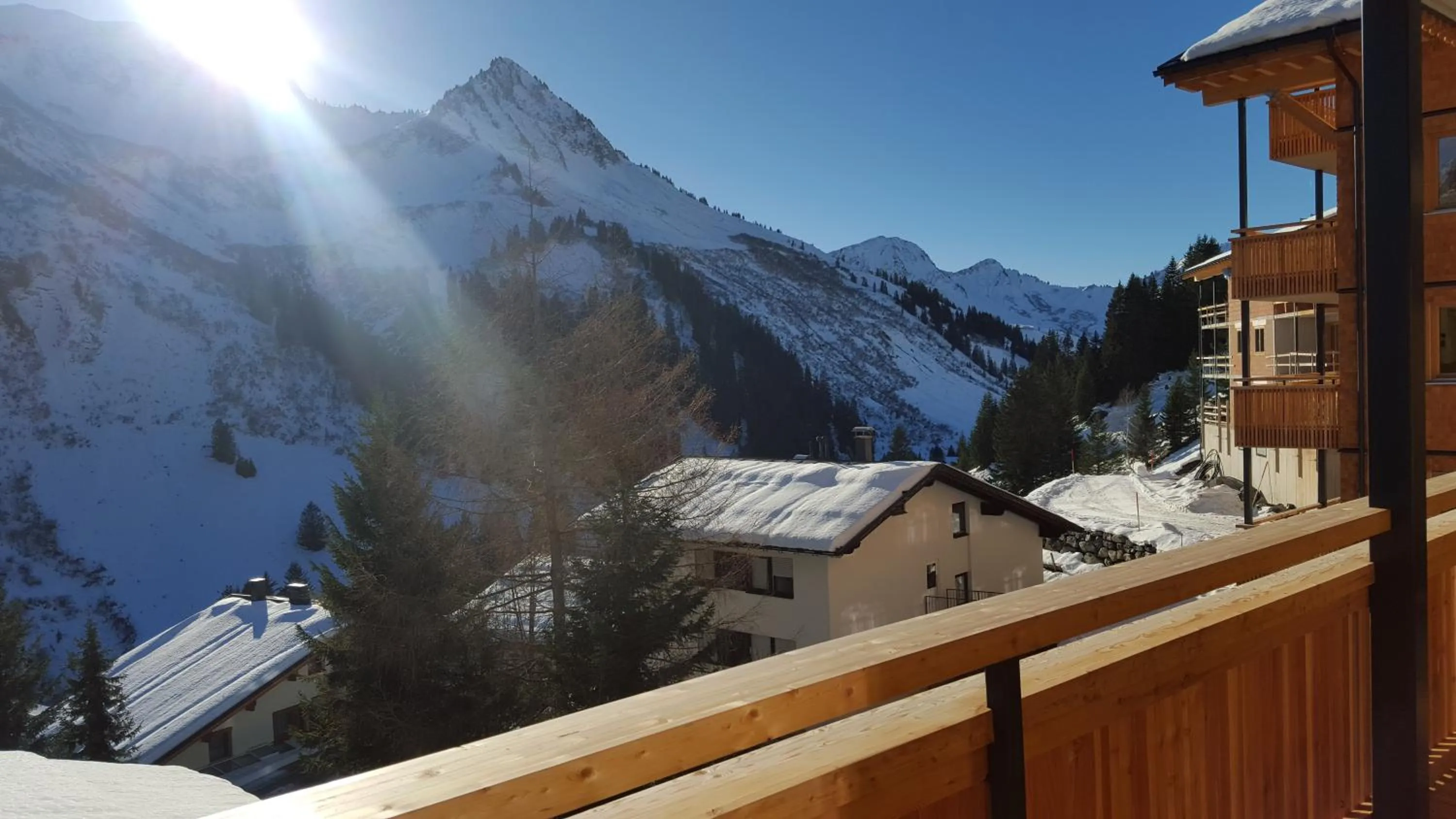 Balcony/Terrace in Damüls Appartements