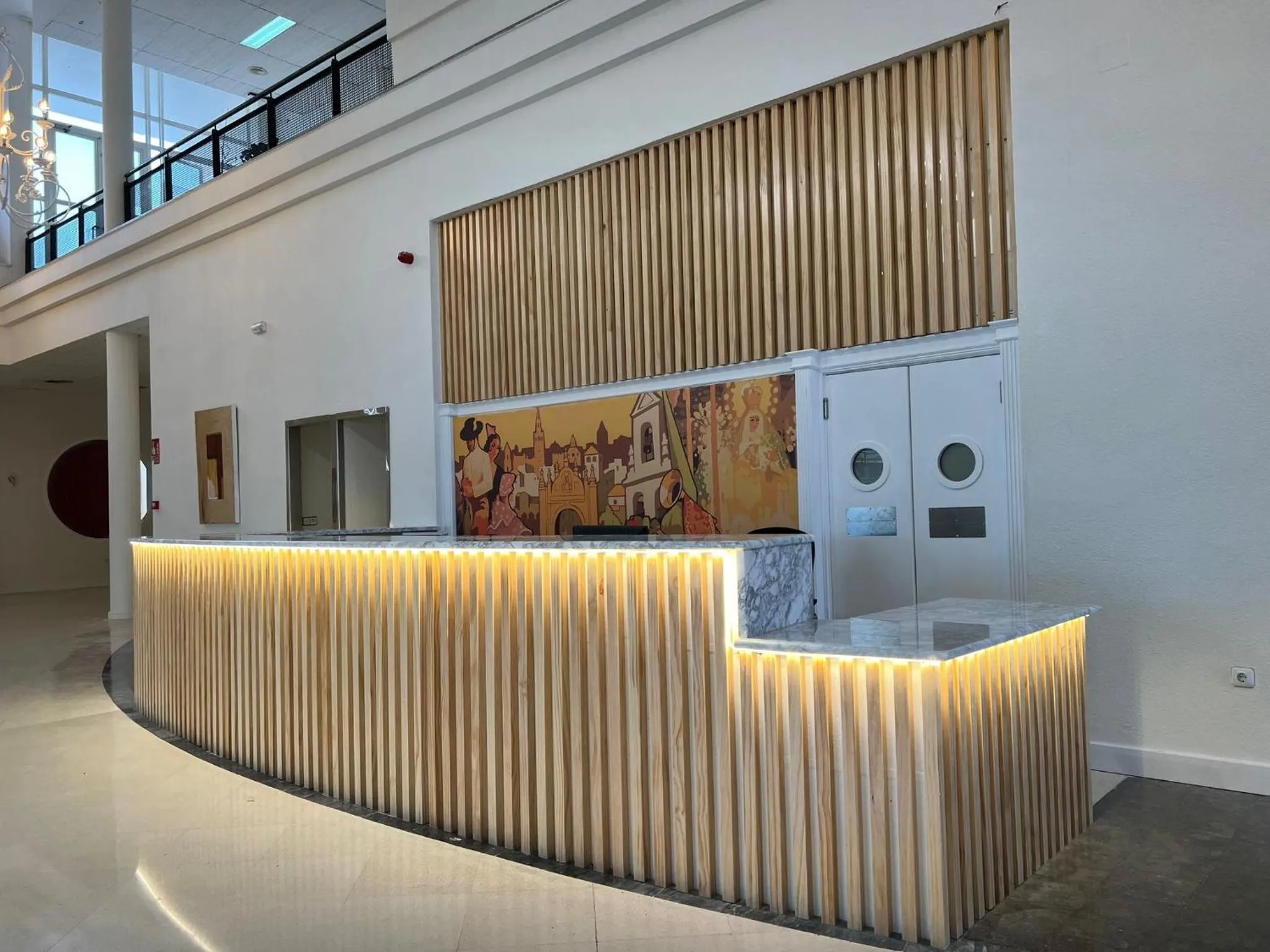 Lobby or reception in Hospedium Hotel Sky Blu Torre de Sevilla