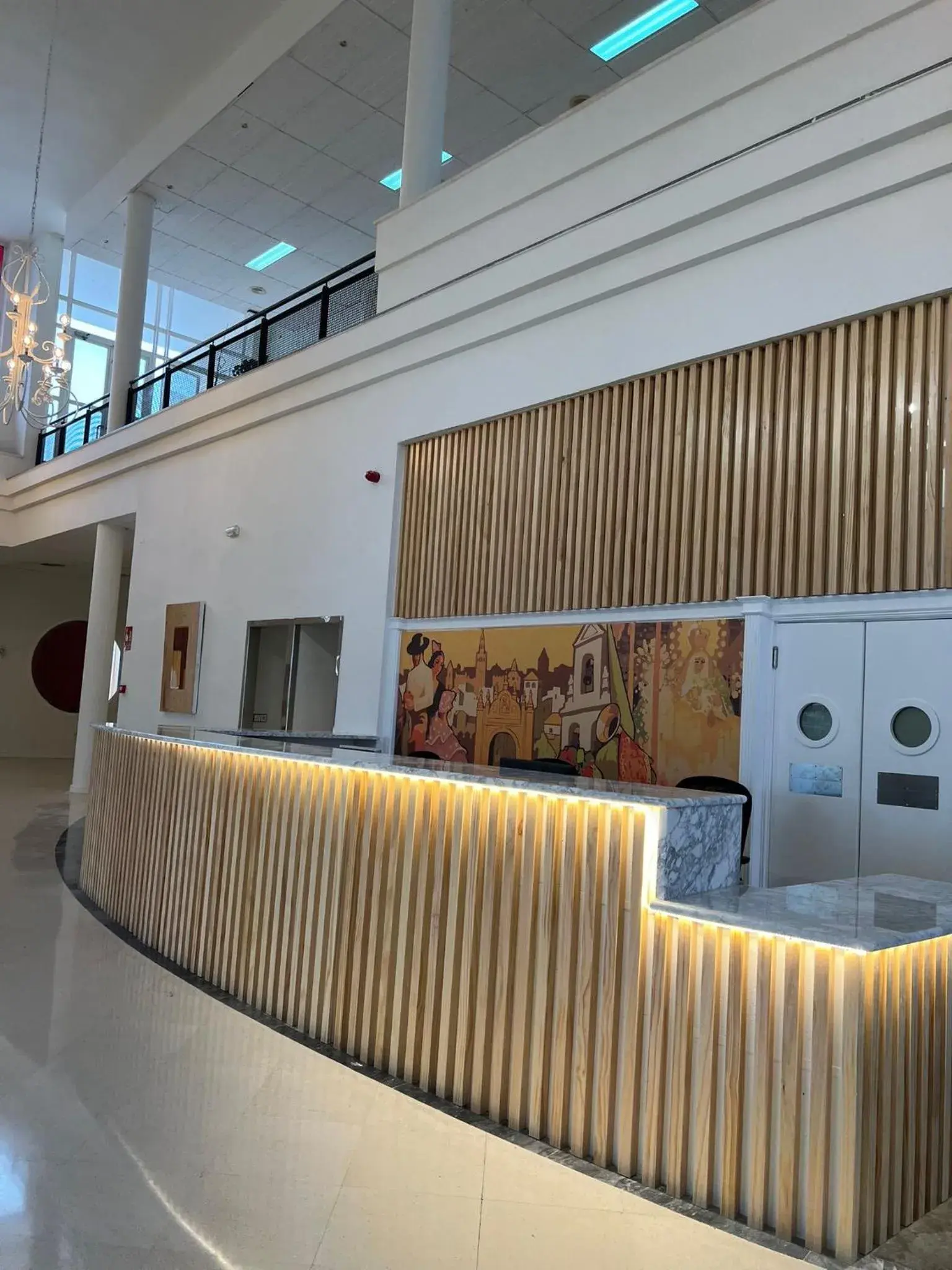 Lobby or reception in Hospedium Hotel Sky Blu Torre de Sevilla Lobby or reception in Hospedium Hotel Sky Blu Torre de Sevilla