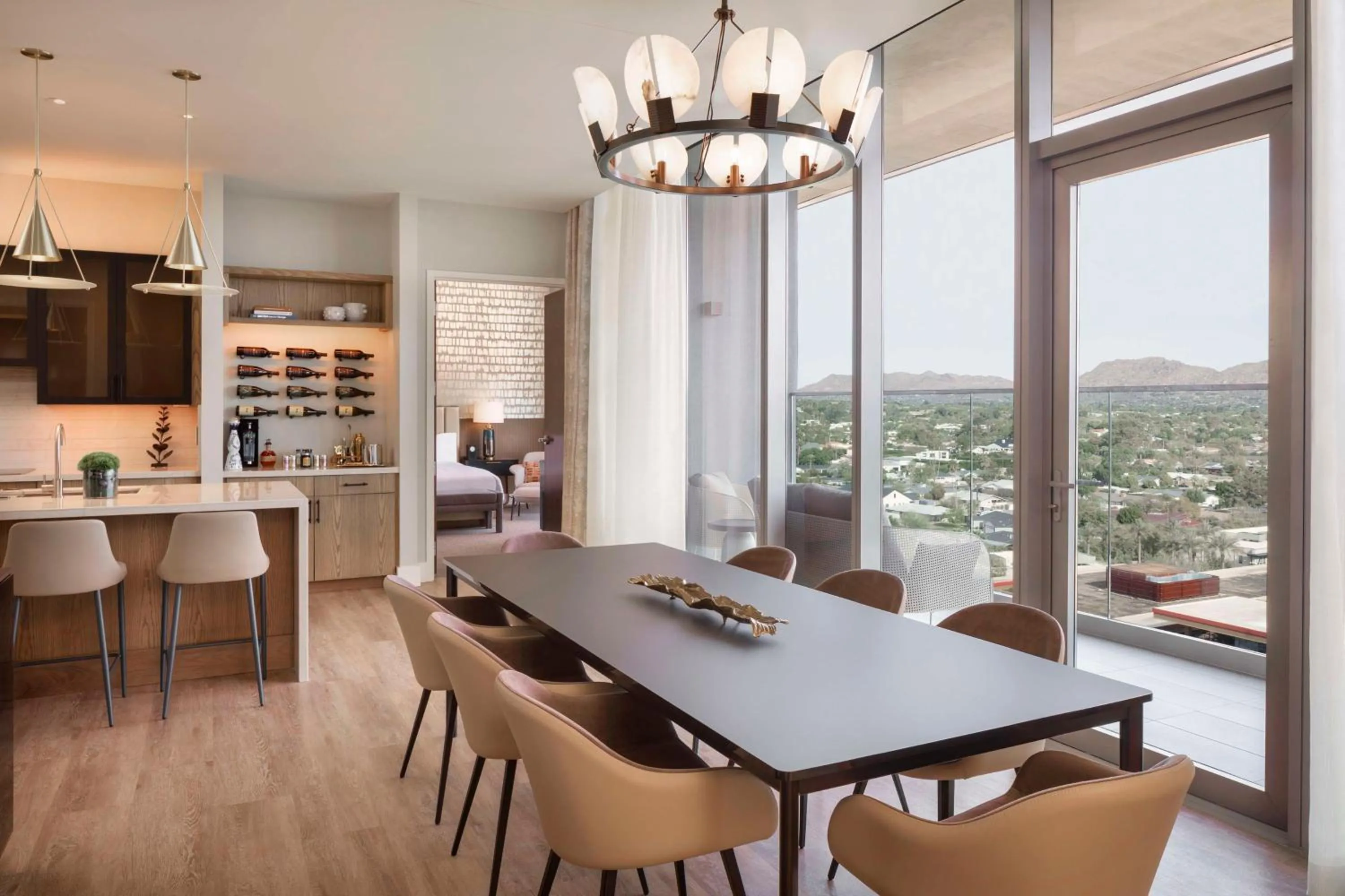 Kitchen or kitchenette in Caesars Republic Scottsdale, a Hilton Hotel