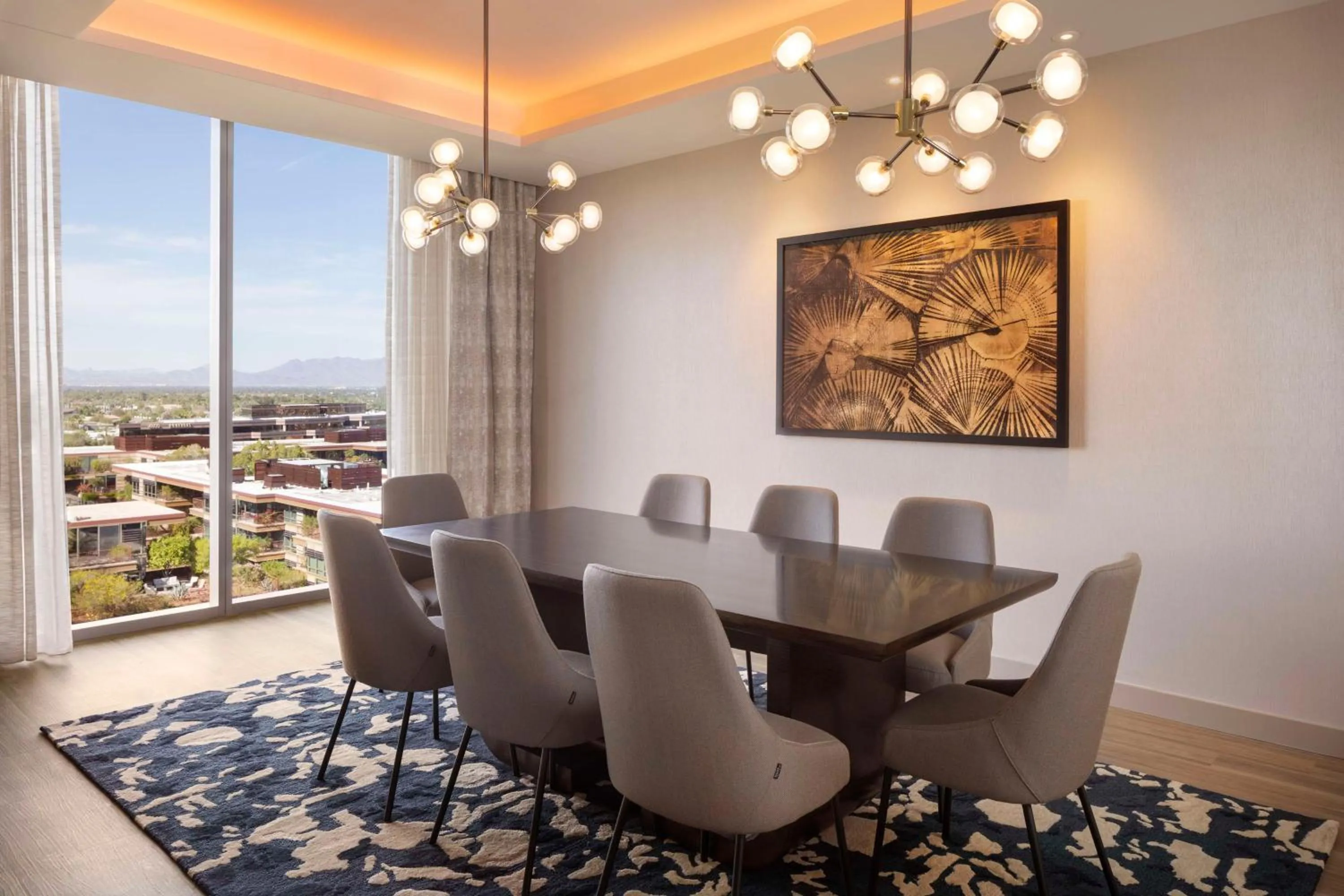 Living room in Caesars Republic Scottsdale, a Hilton Hotel