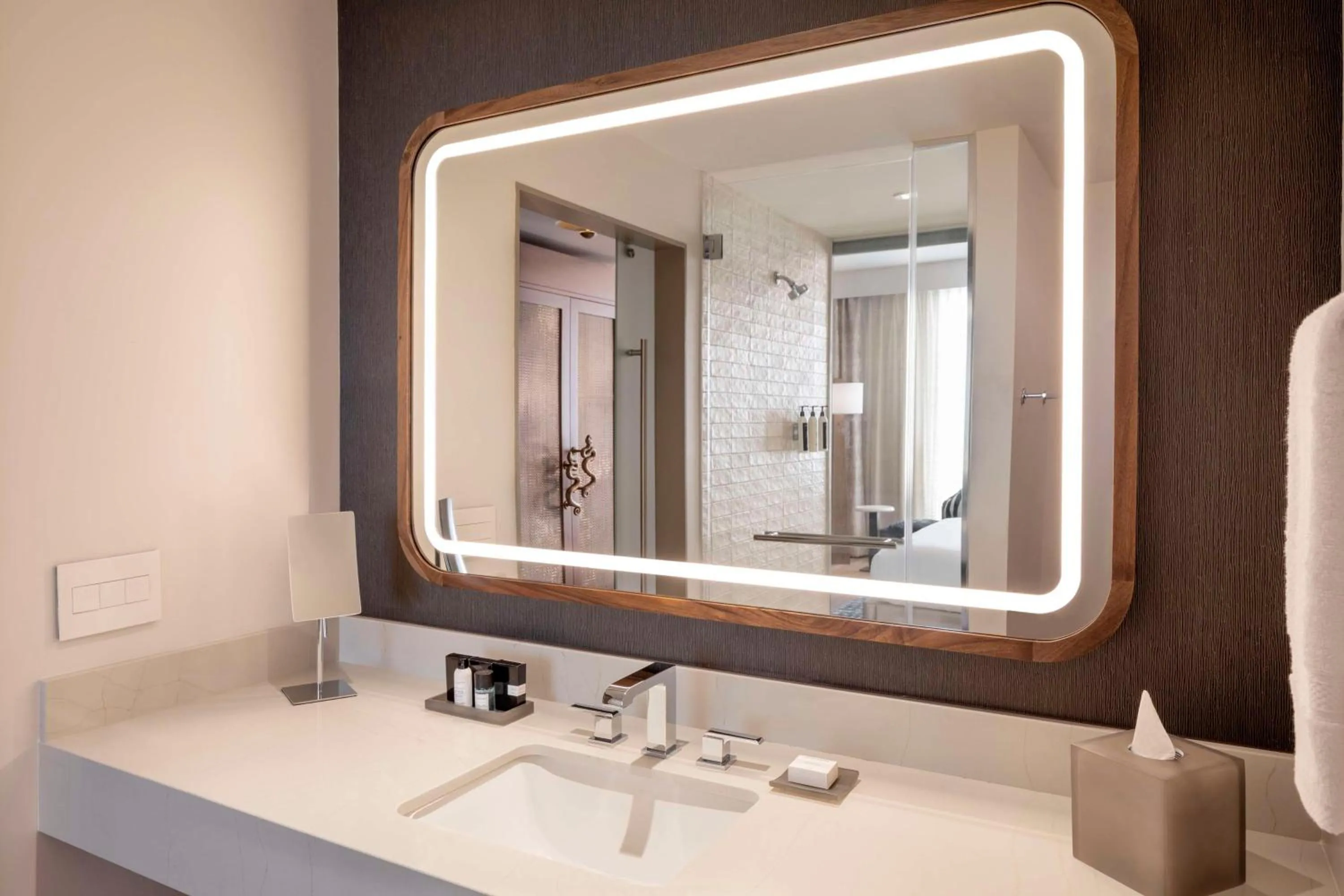 Bathroom in Caesars Republic Scottsdale, a Hilton Hotel