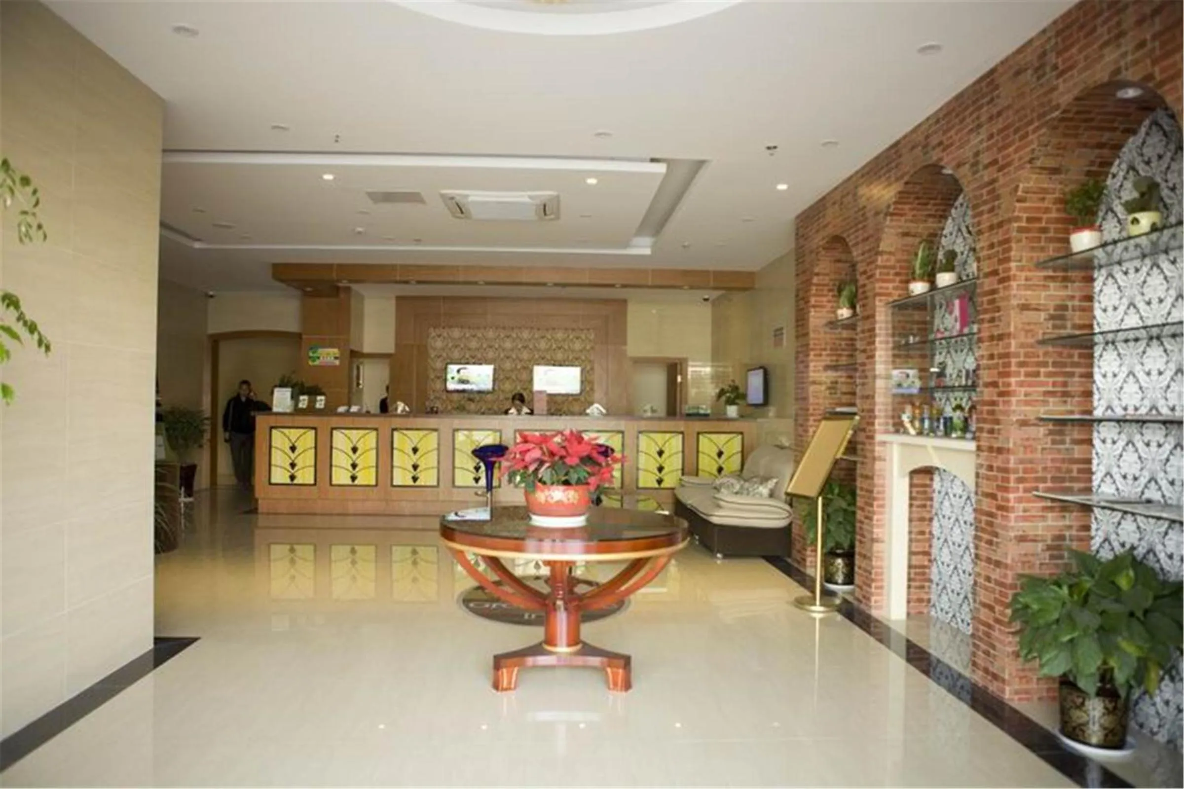 Lobby or reception in GreeTree Inn JiangSu Suzhou Taiping High-speed North Station Express Hotel