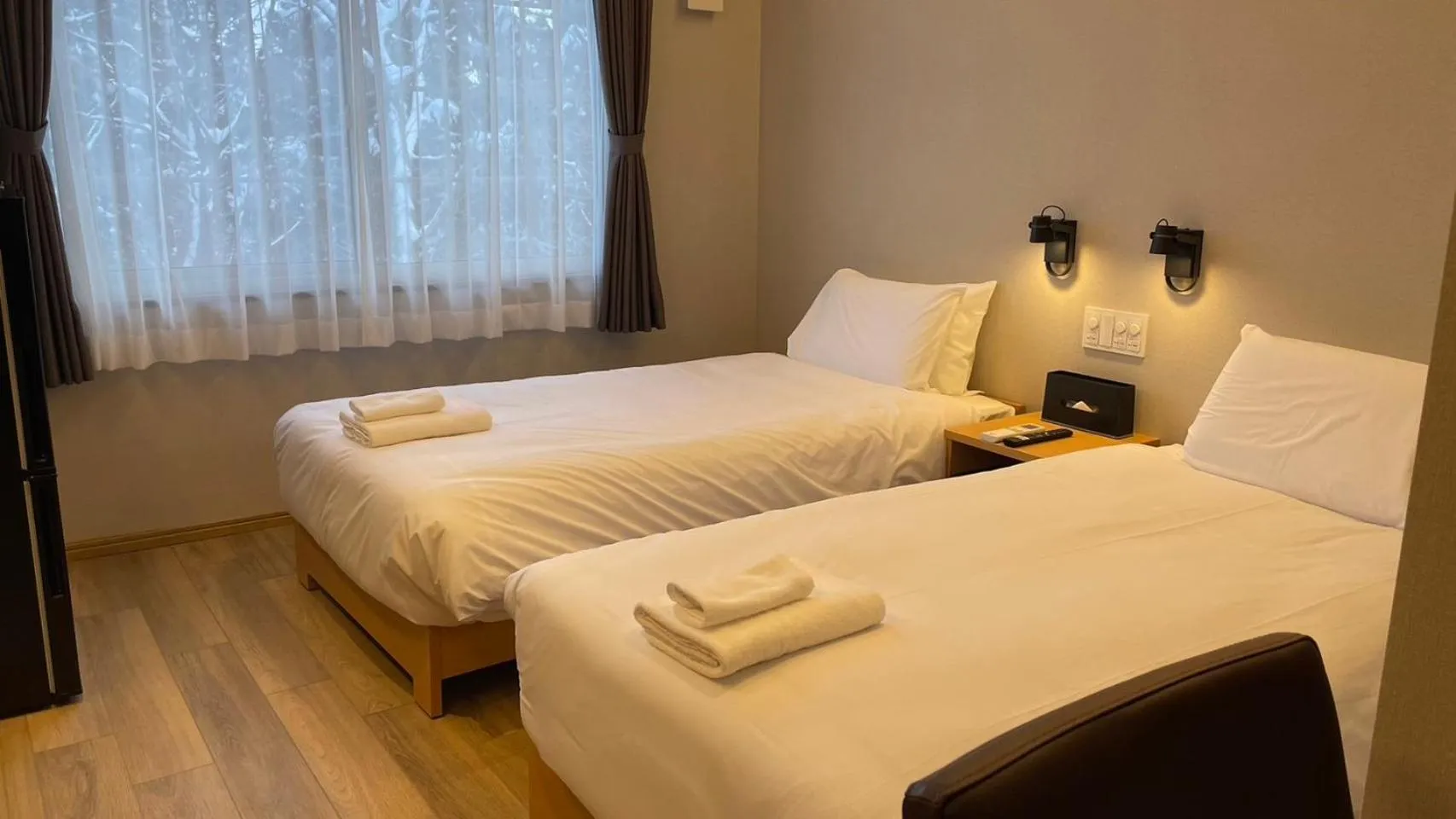 Bed in WHITE HOTEL GRAND HAKUBA