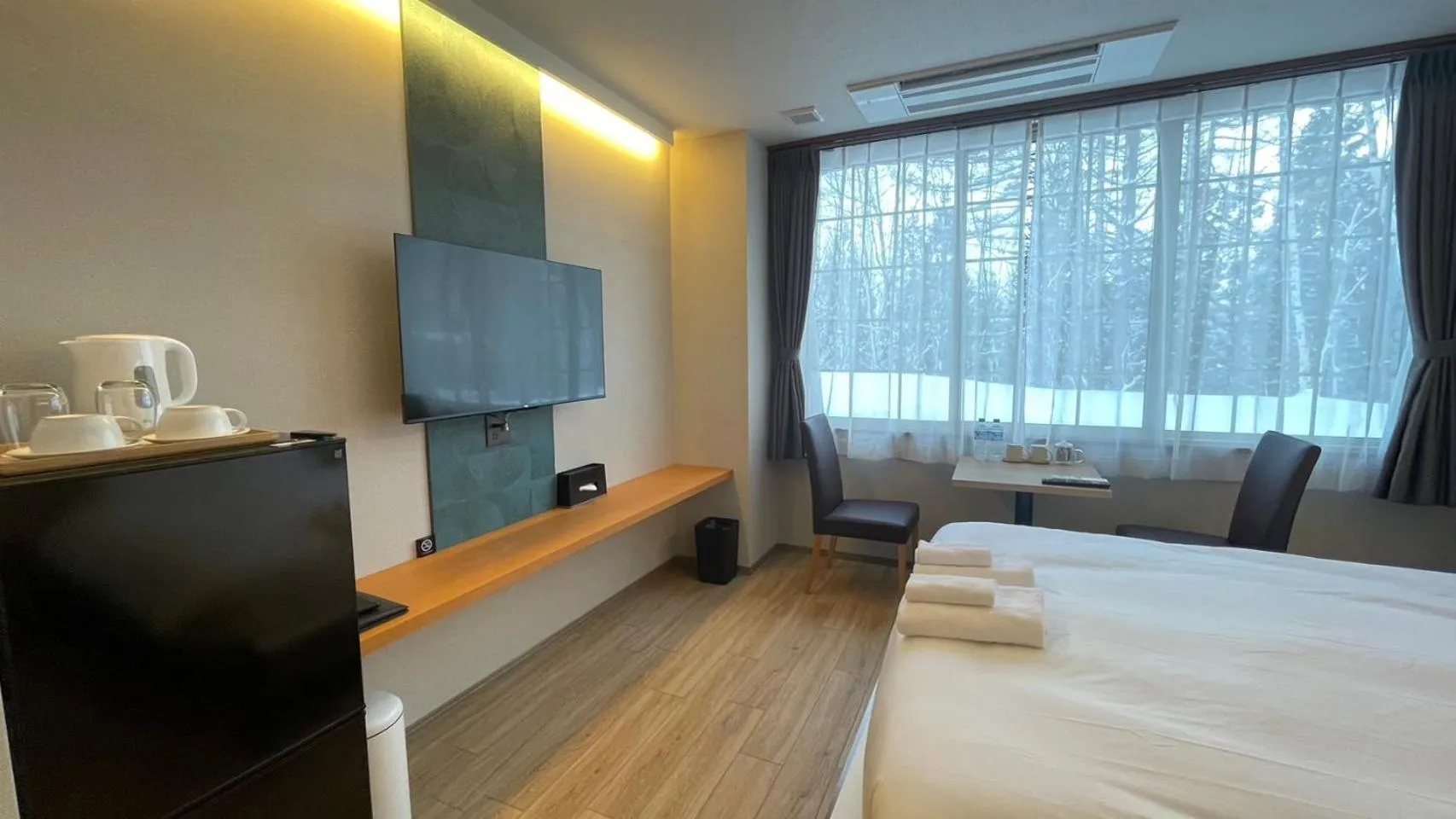 Bed in WHITE HOTEL GRAND HAKUBA