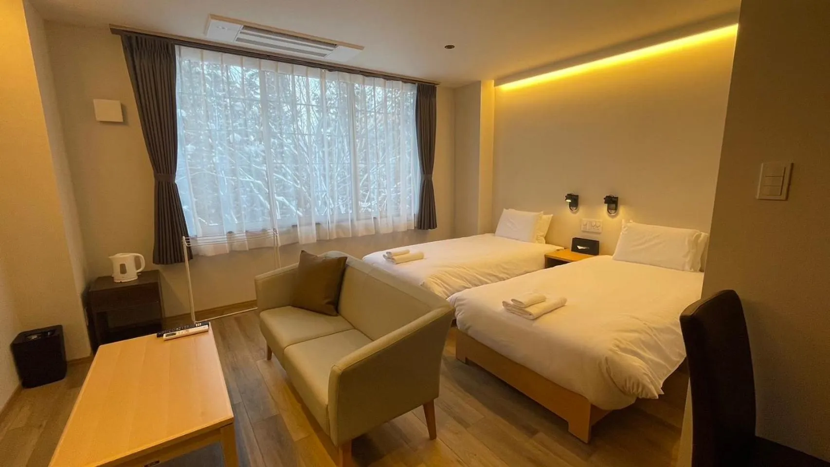 Bed in WHITE HOTEL GRAND HAKUBA