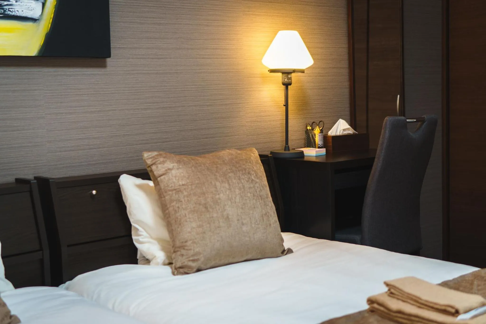 Bed in KINTARO Hotel Okinawa Naha