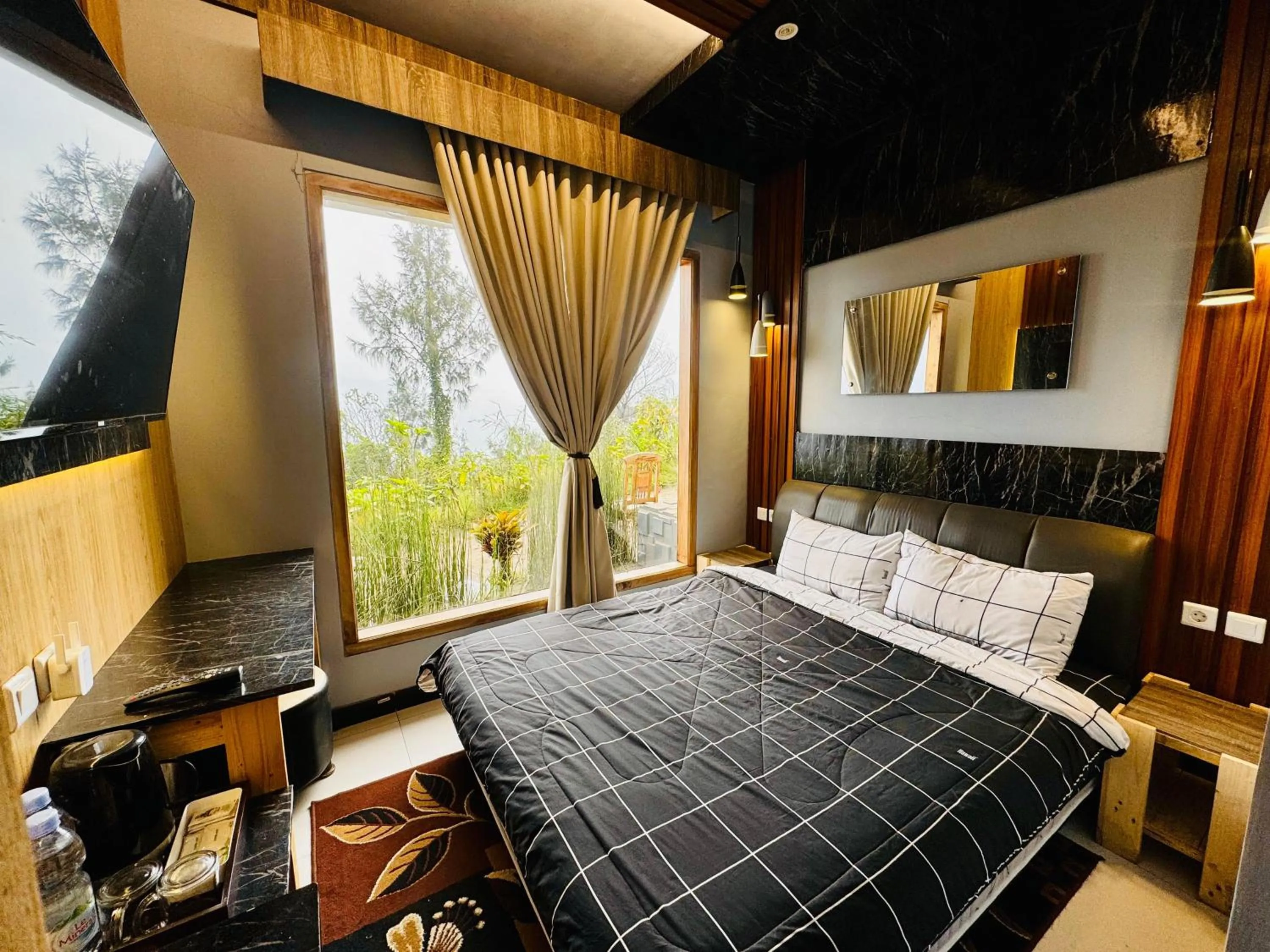 Bed in Sky View Bromo Guest House