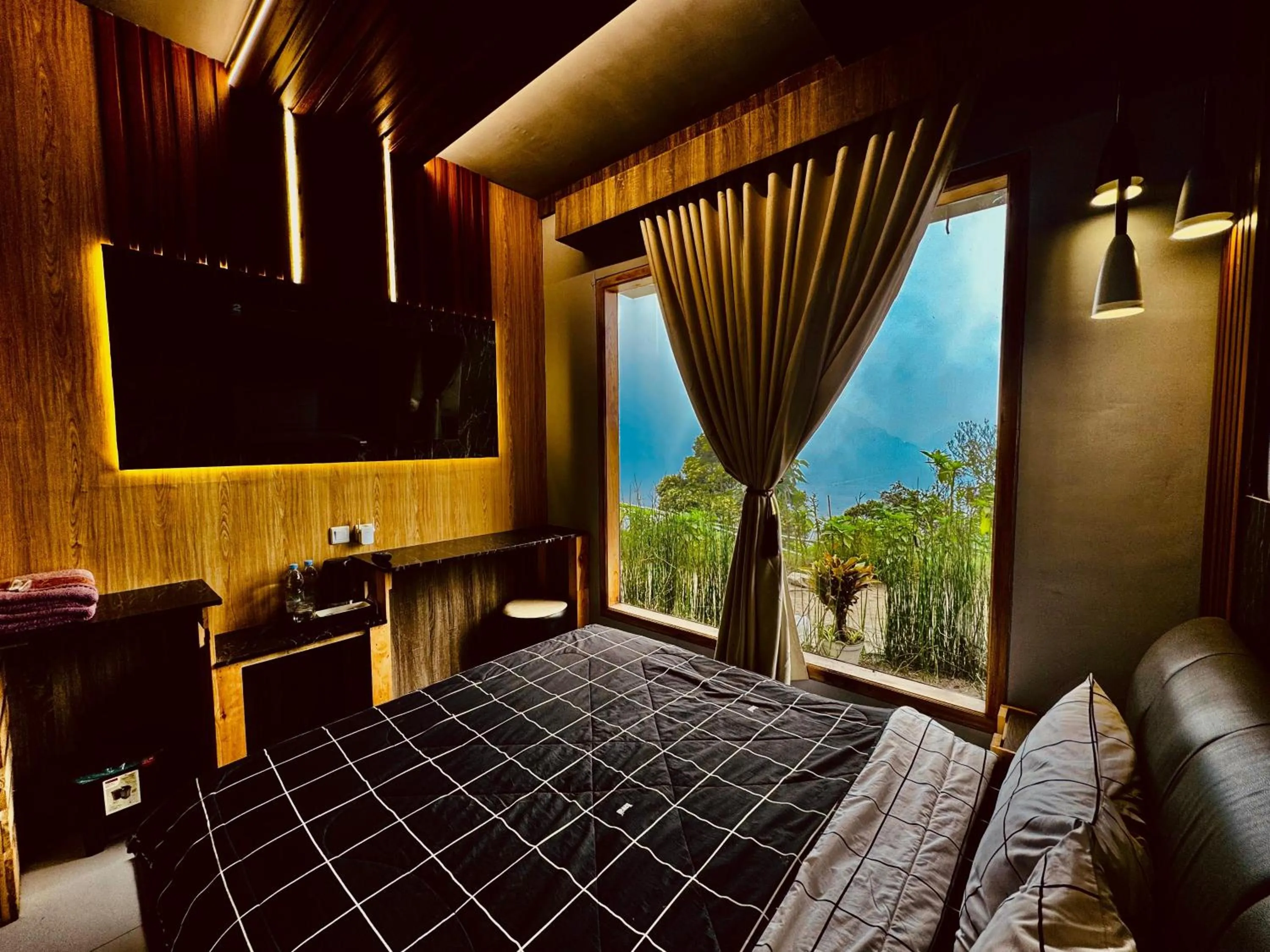 Bed in Sky View Bromo Guest House