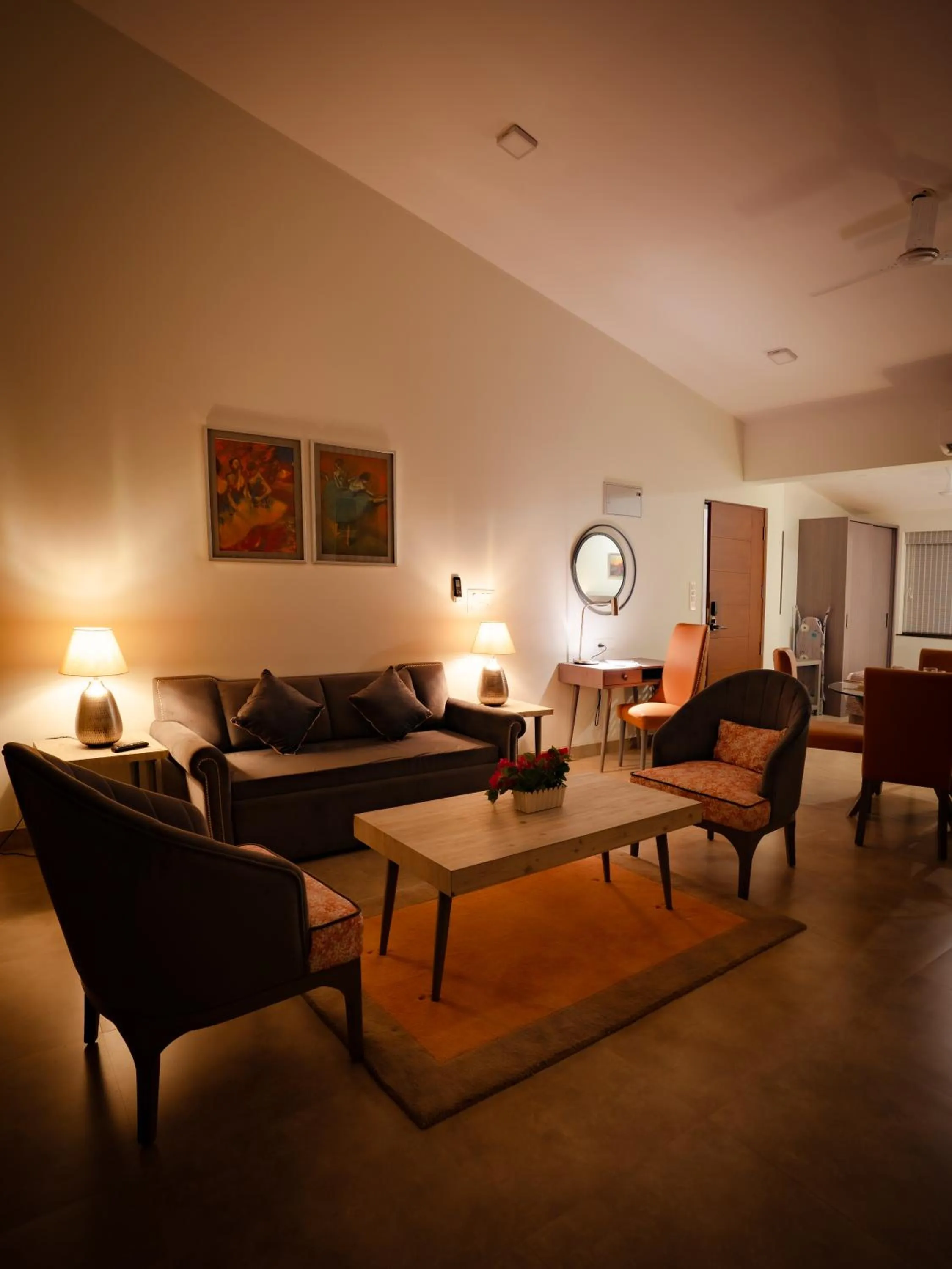 Seating area in Carnival De Goa