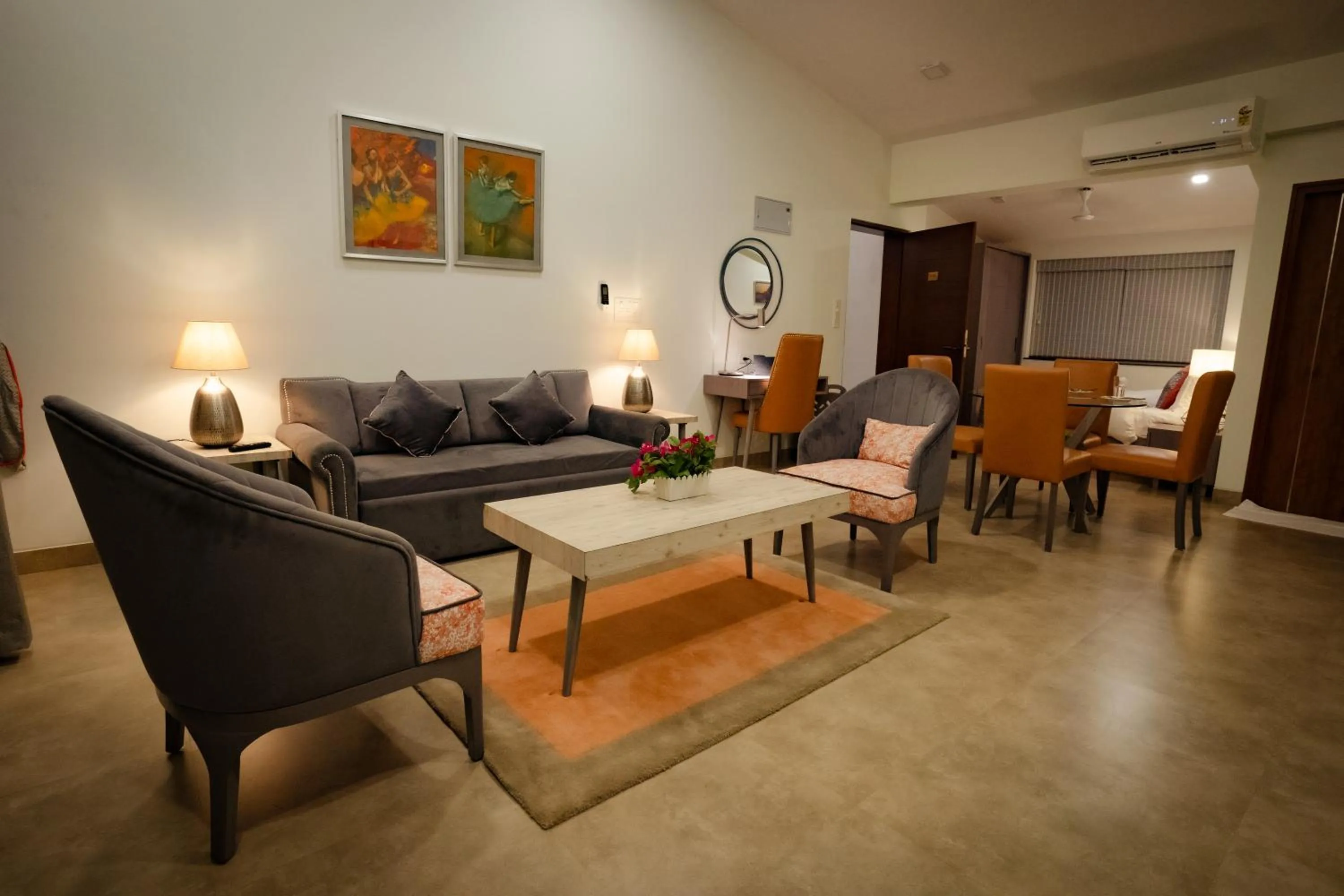 Seating area in Carnival De Goa