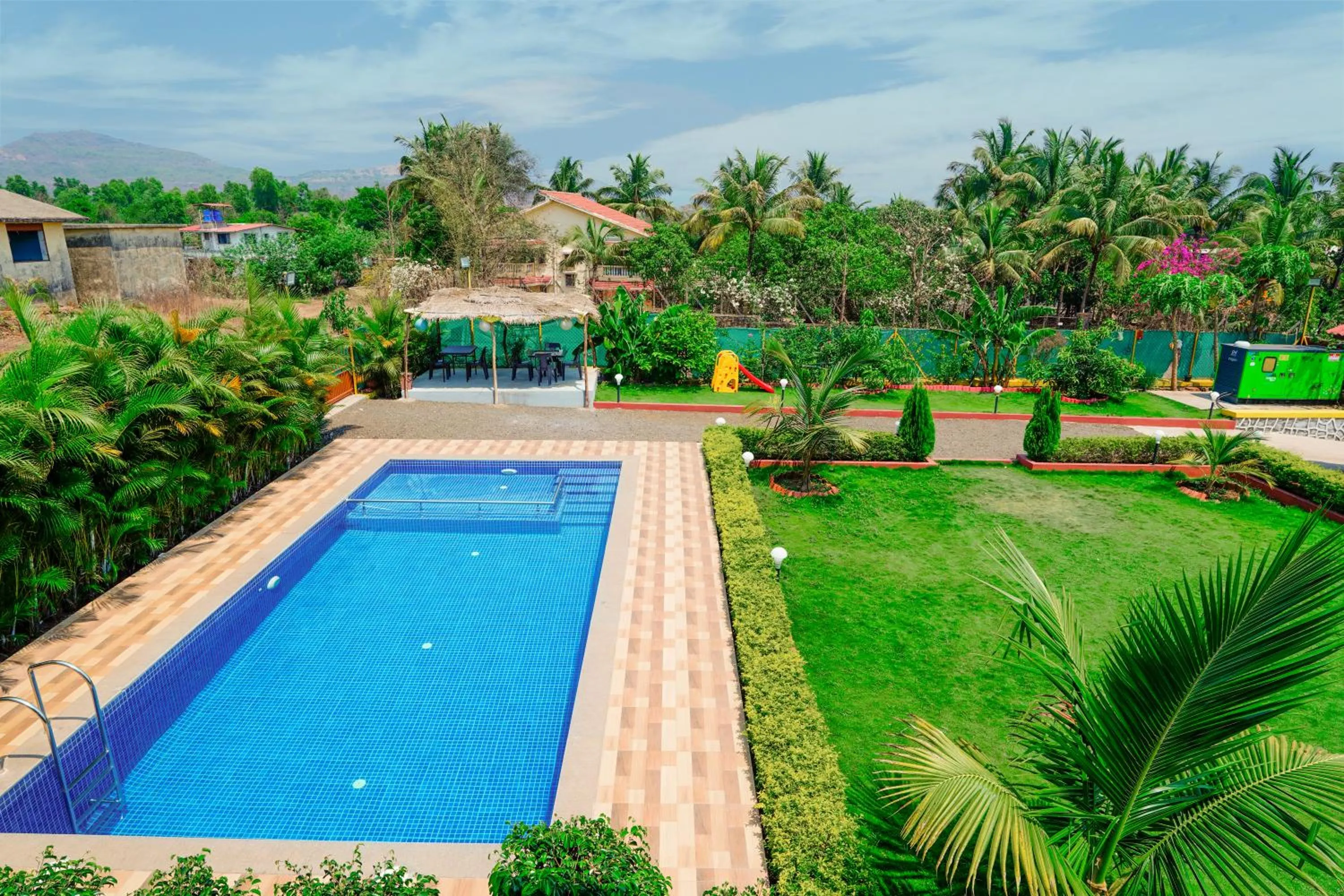 Pool view in Berryl Resorts