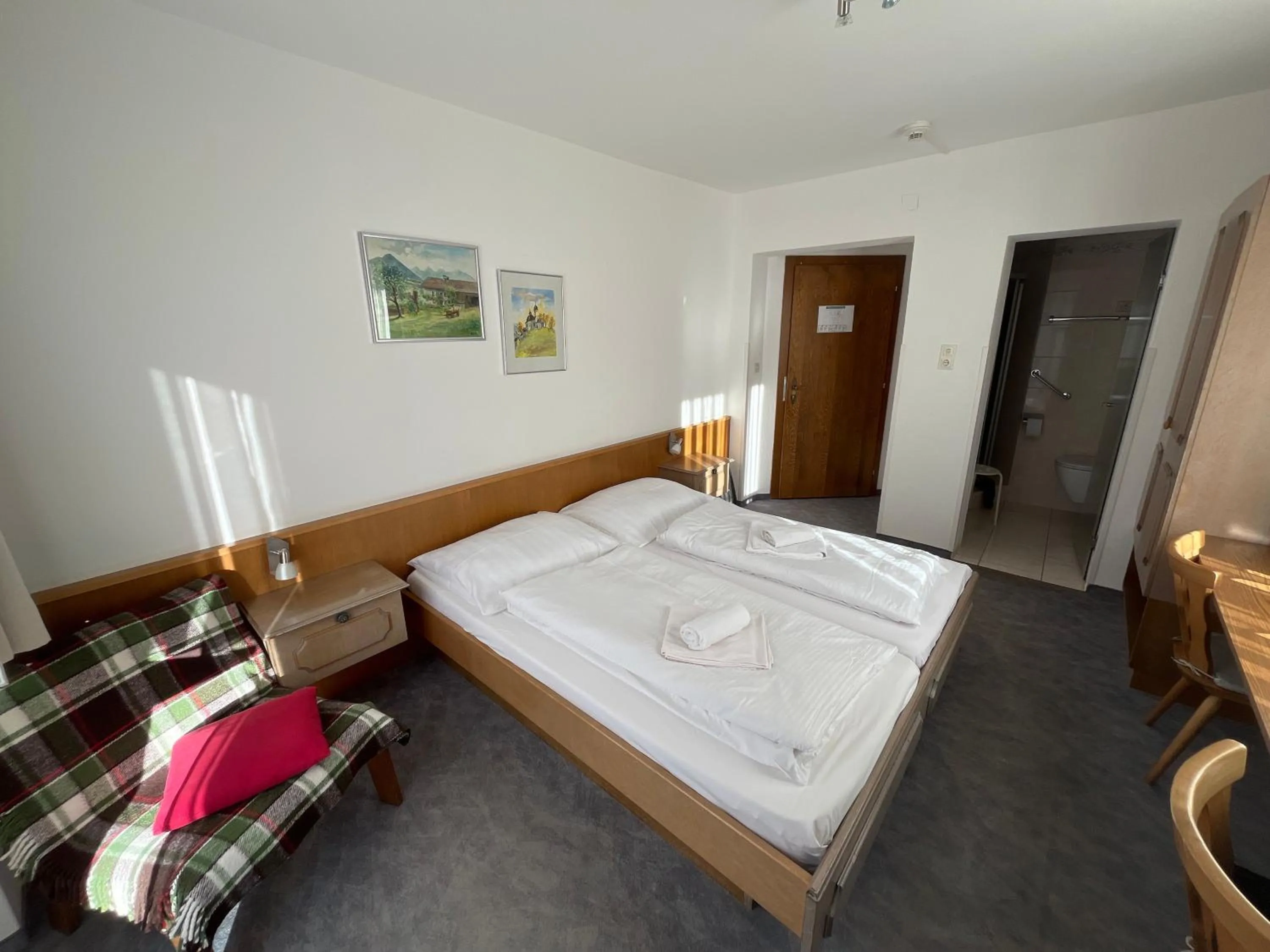 Bed in Pension Alpina