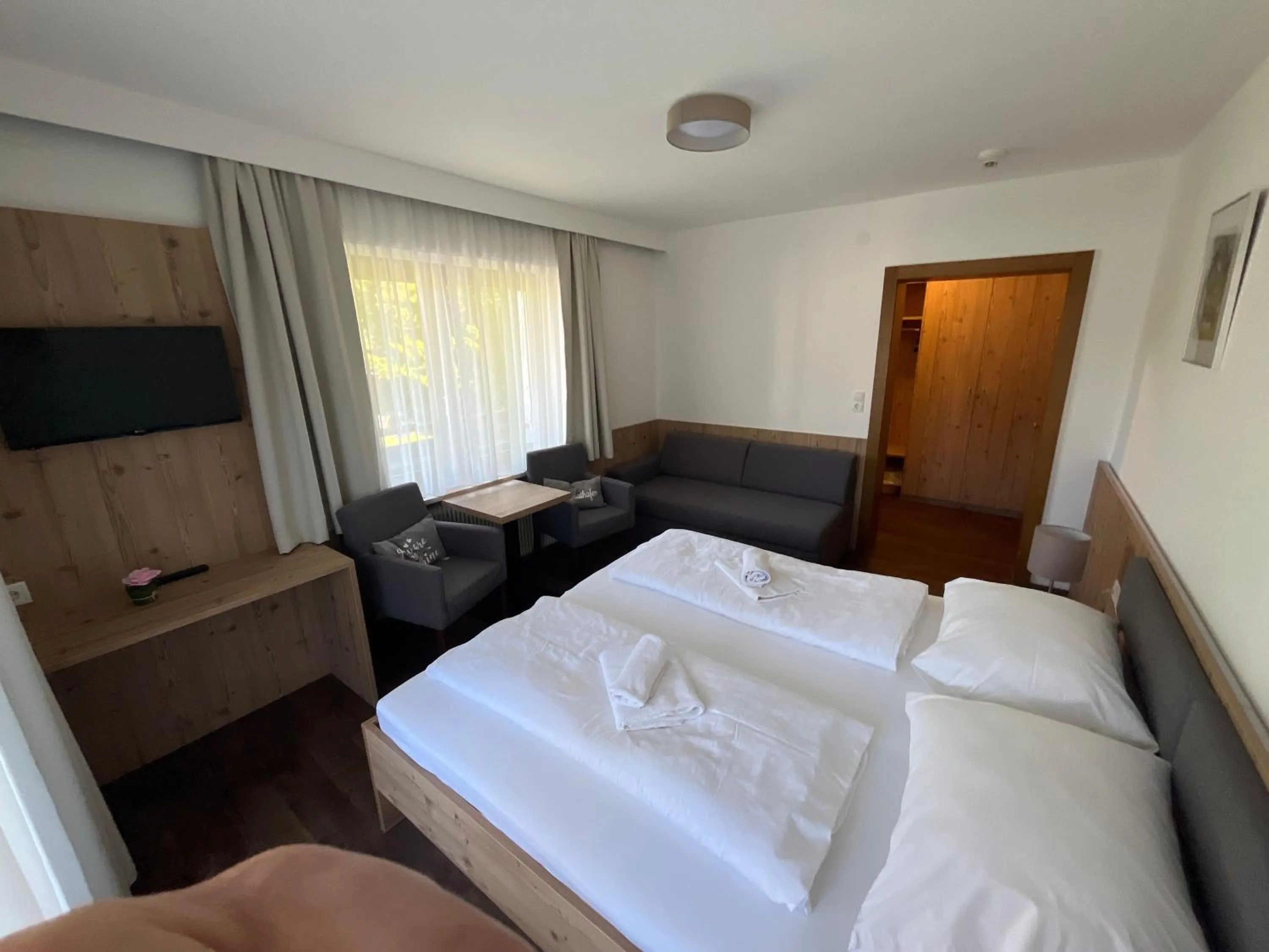 Bed in Pension Alpina