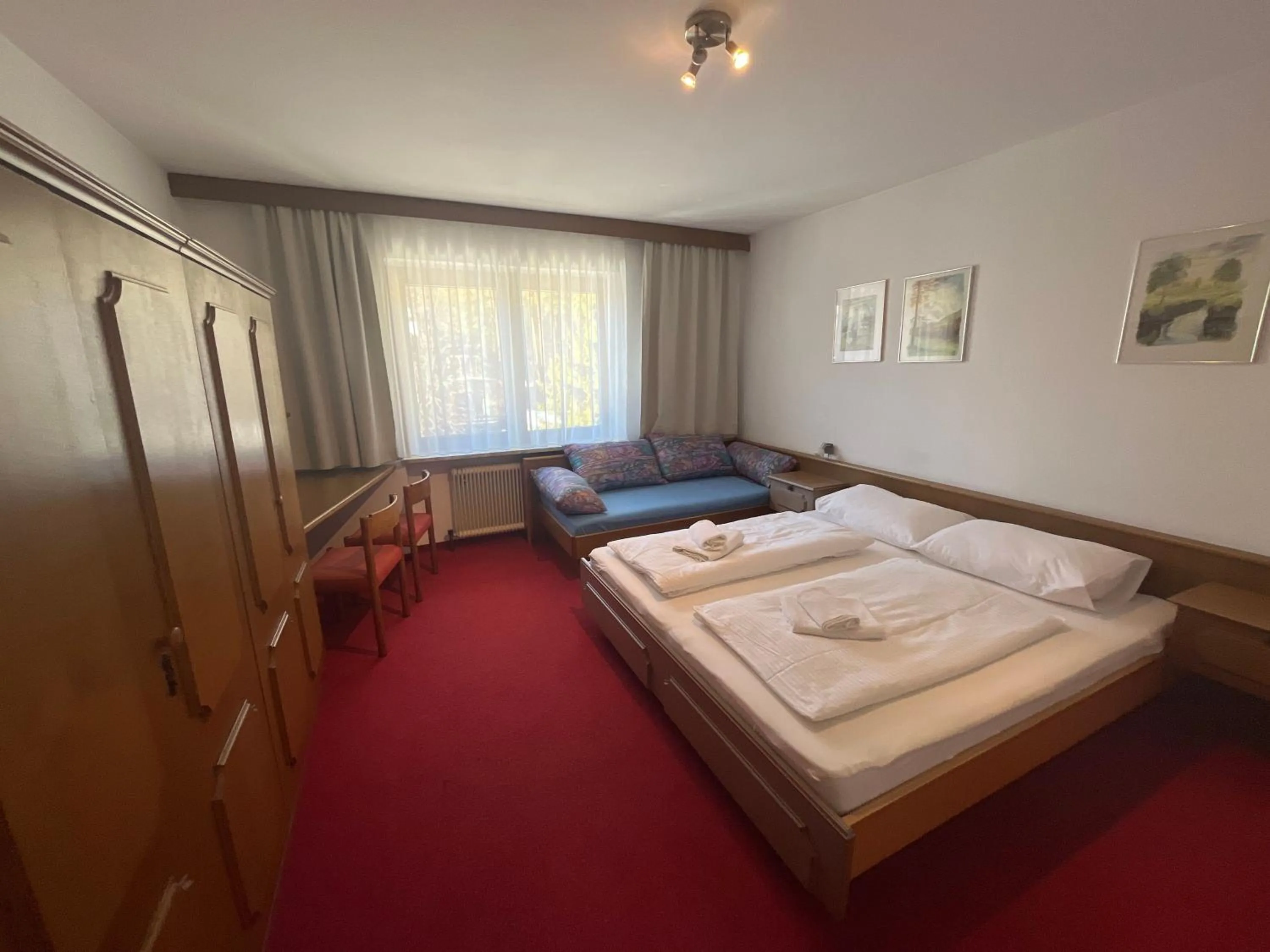 Bed in Pension Alpina