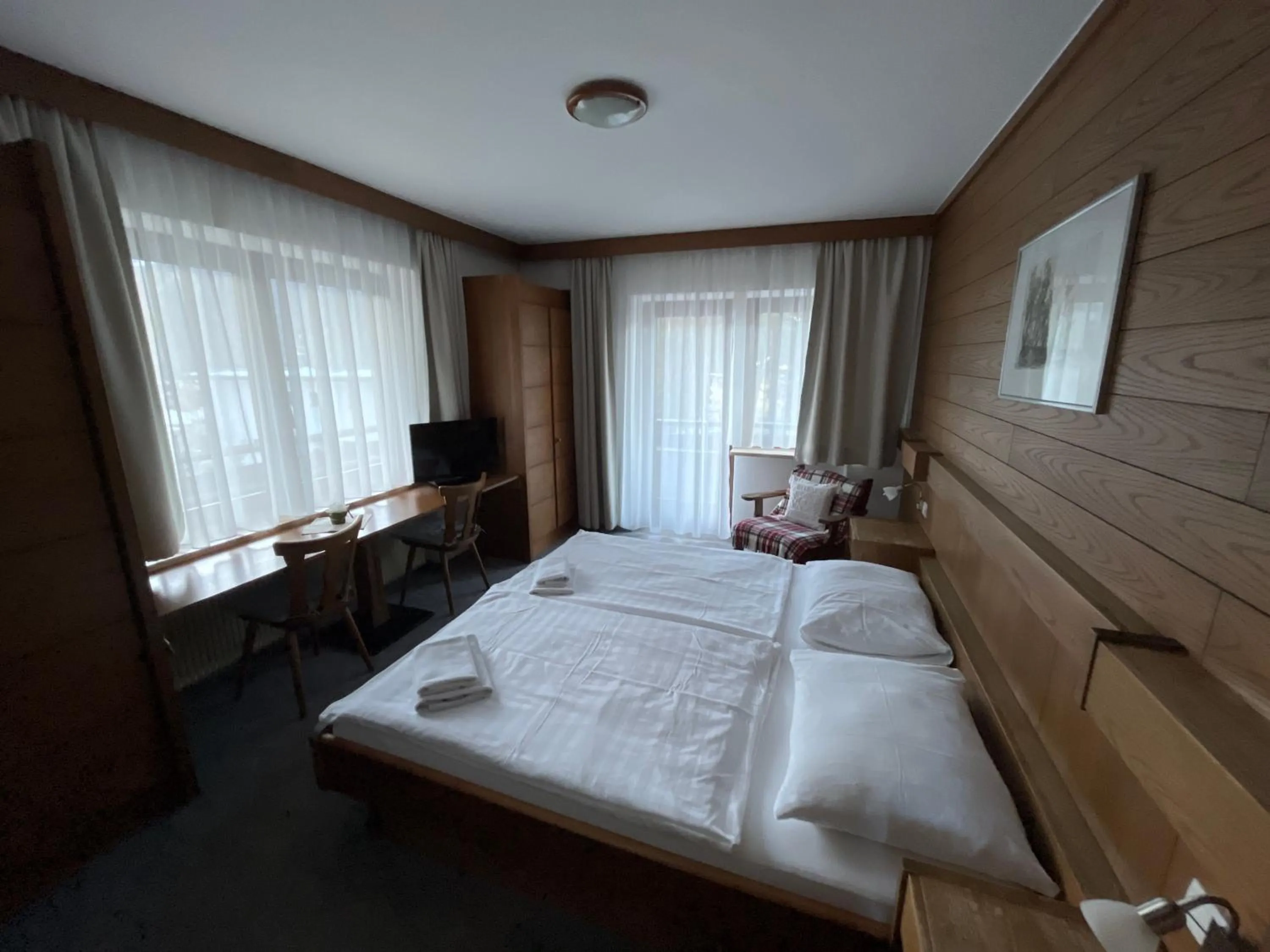 Bed in Pension Alpina