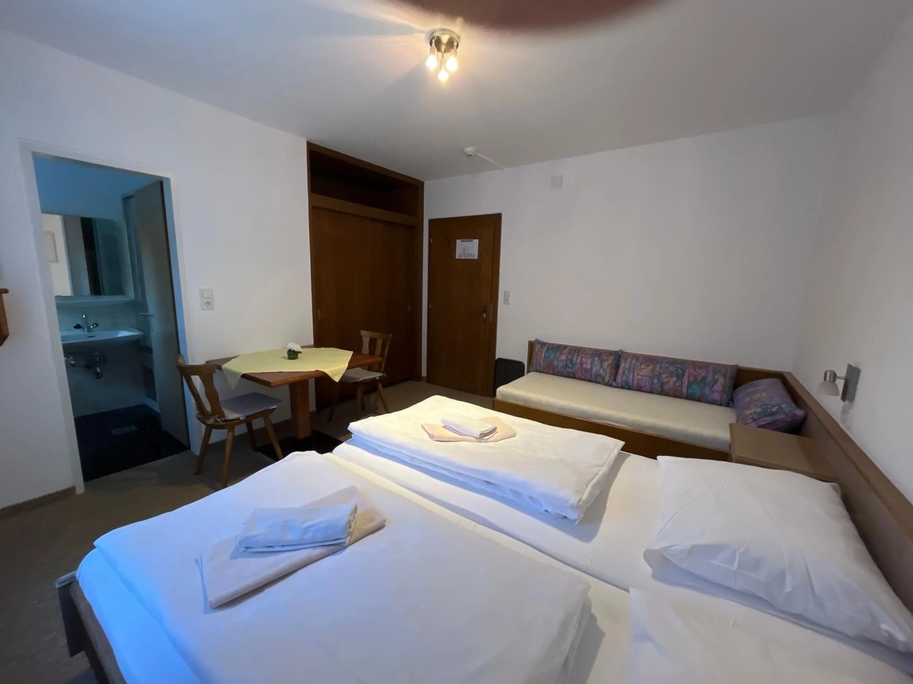 Bed in Pension Alpina