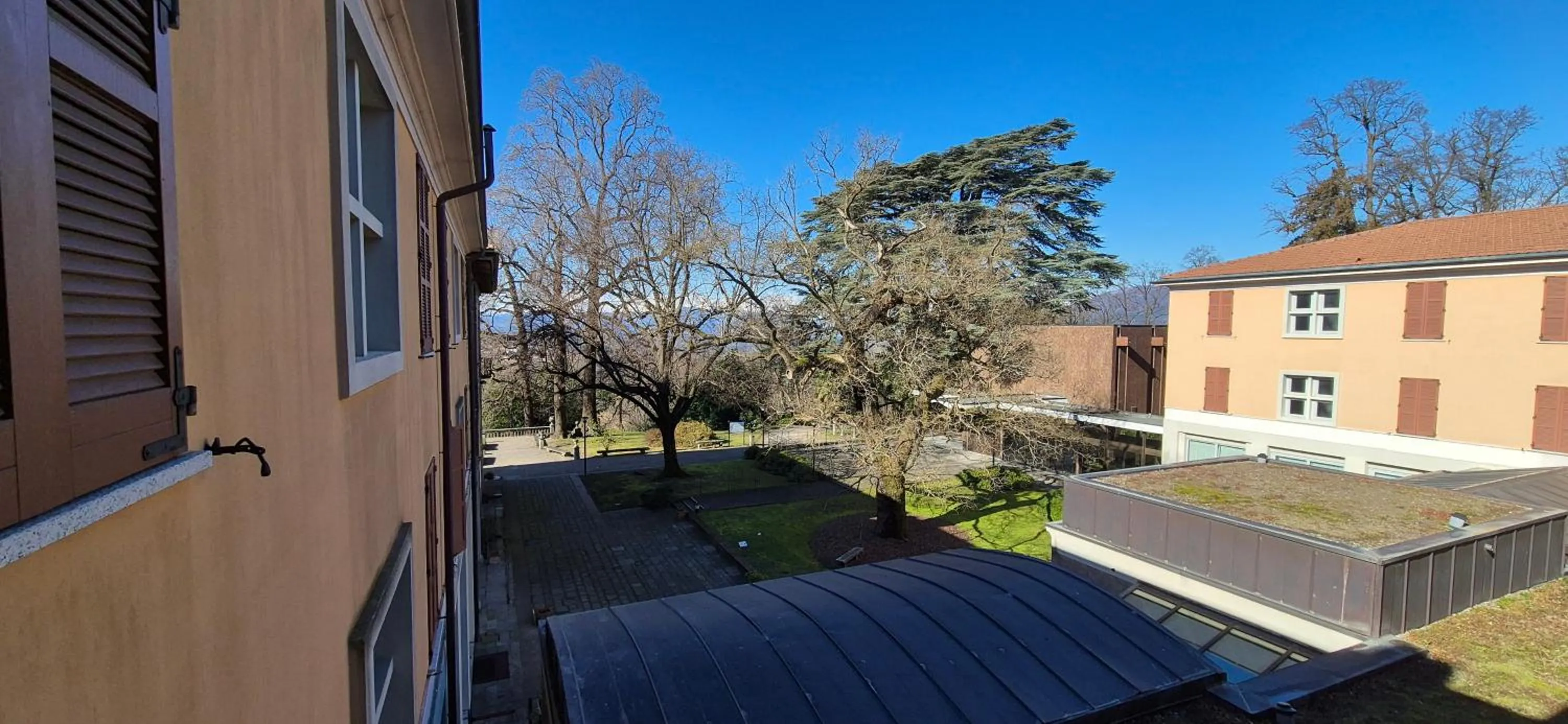 Inner courtyard view in Villa Cagnola