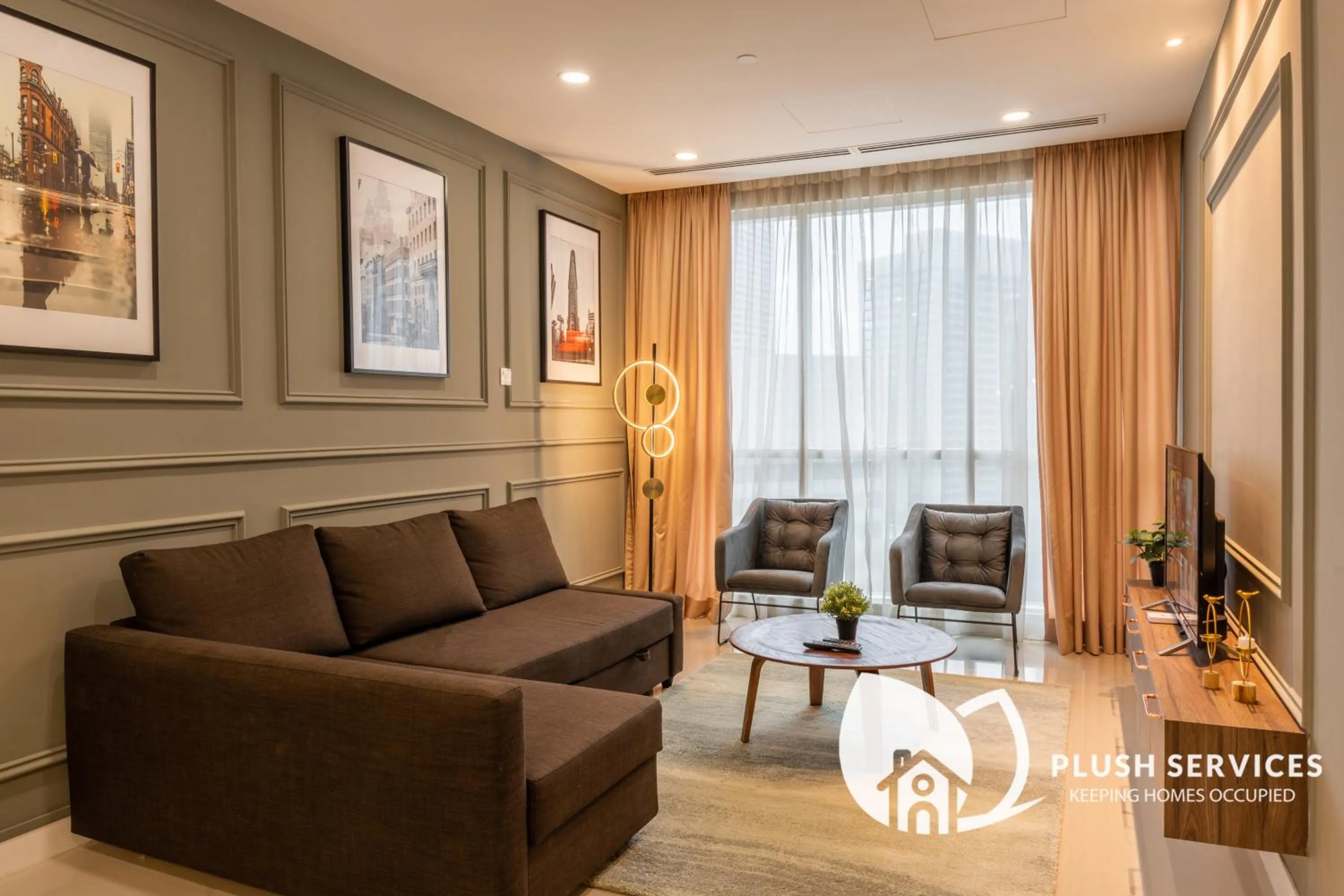 Living room in Binjai 8 by Plush