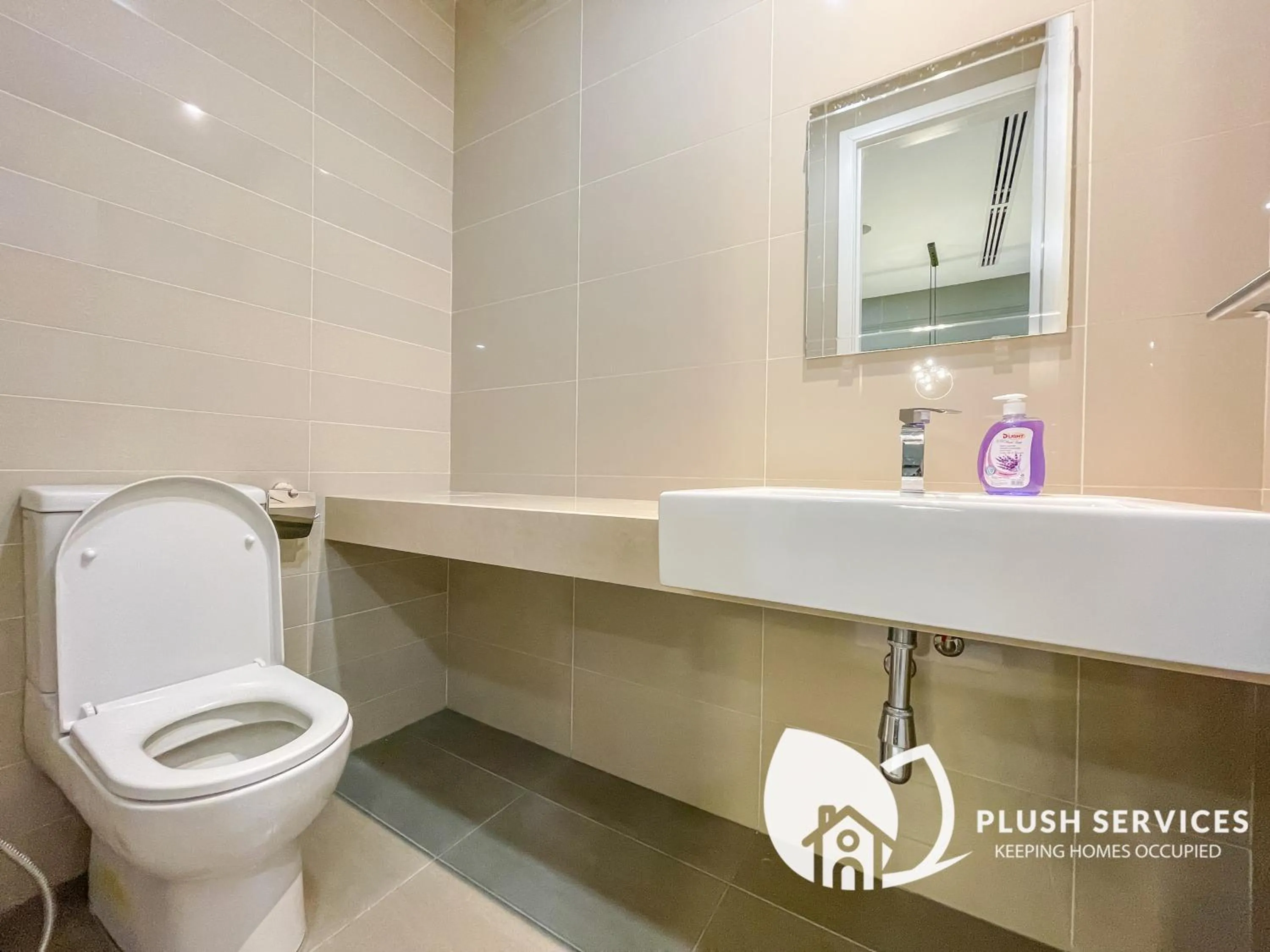 Bathroom in Binjai 8 by Plush