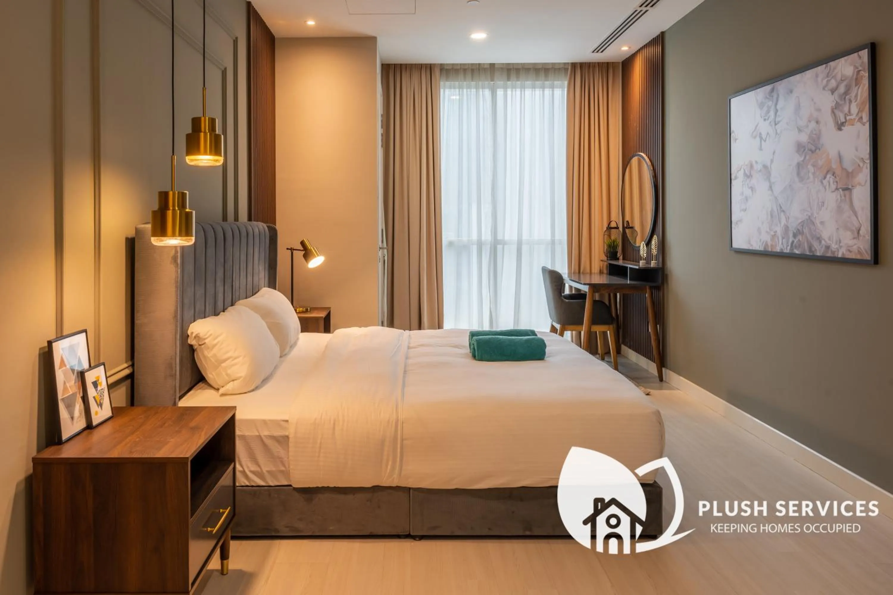 Photo of the whole room, Bed in Binjai 8 by Plush