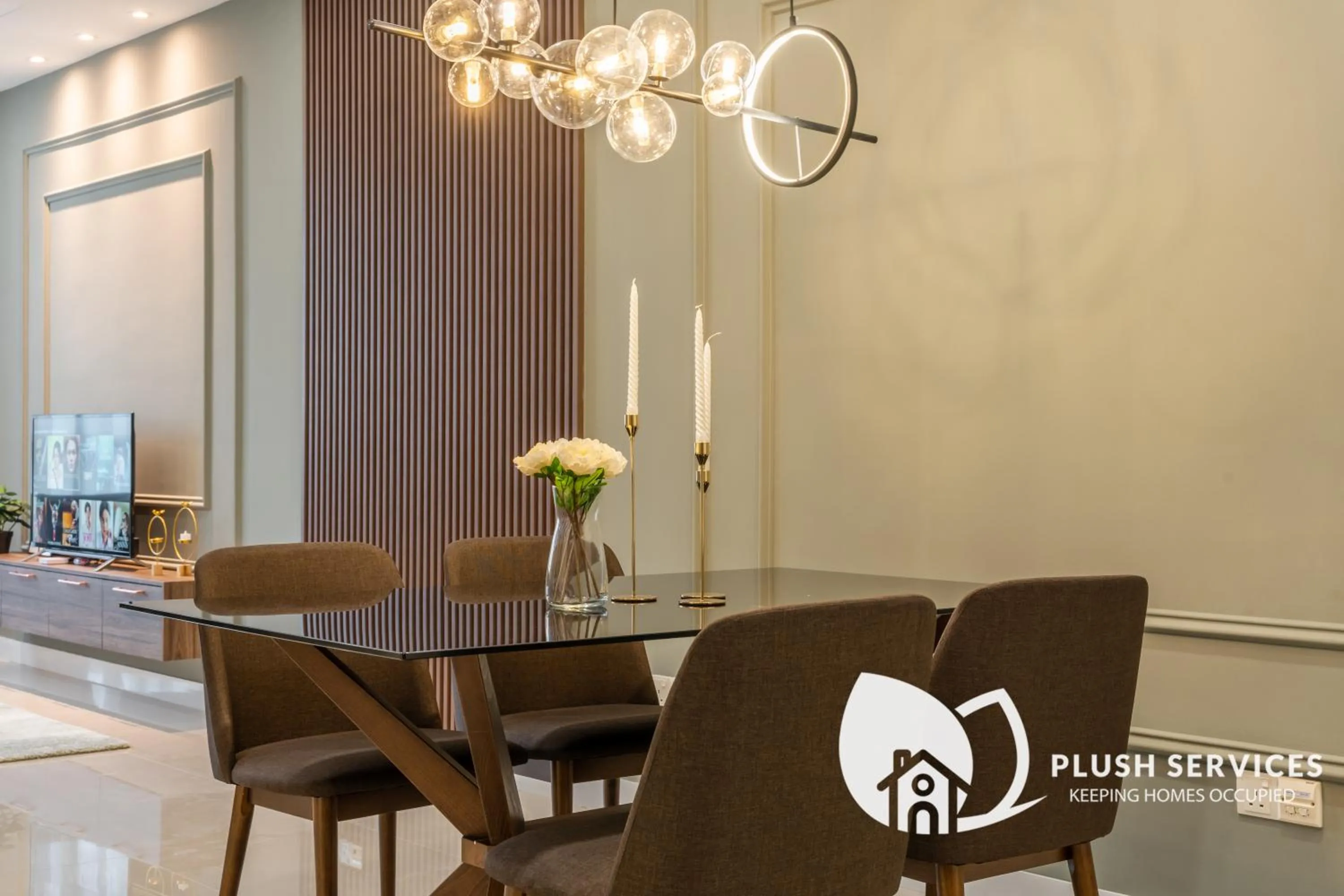 Dining area in Binjai 8 by Plush