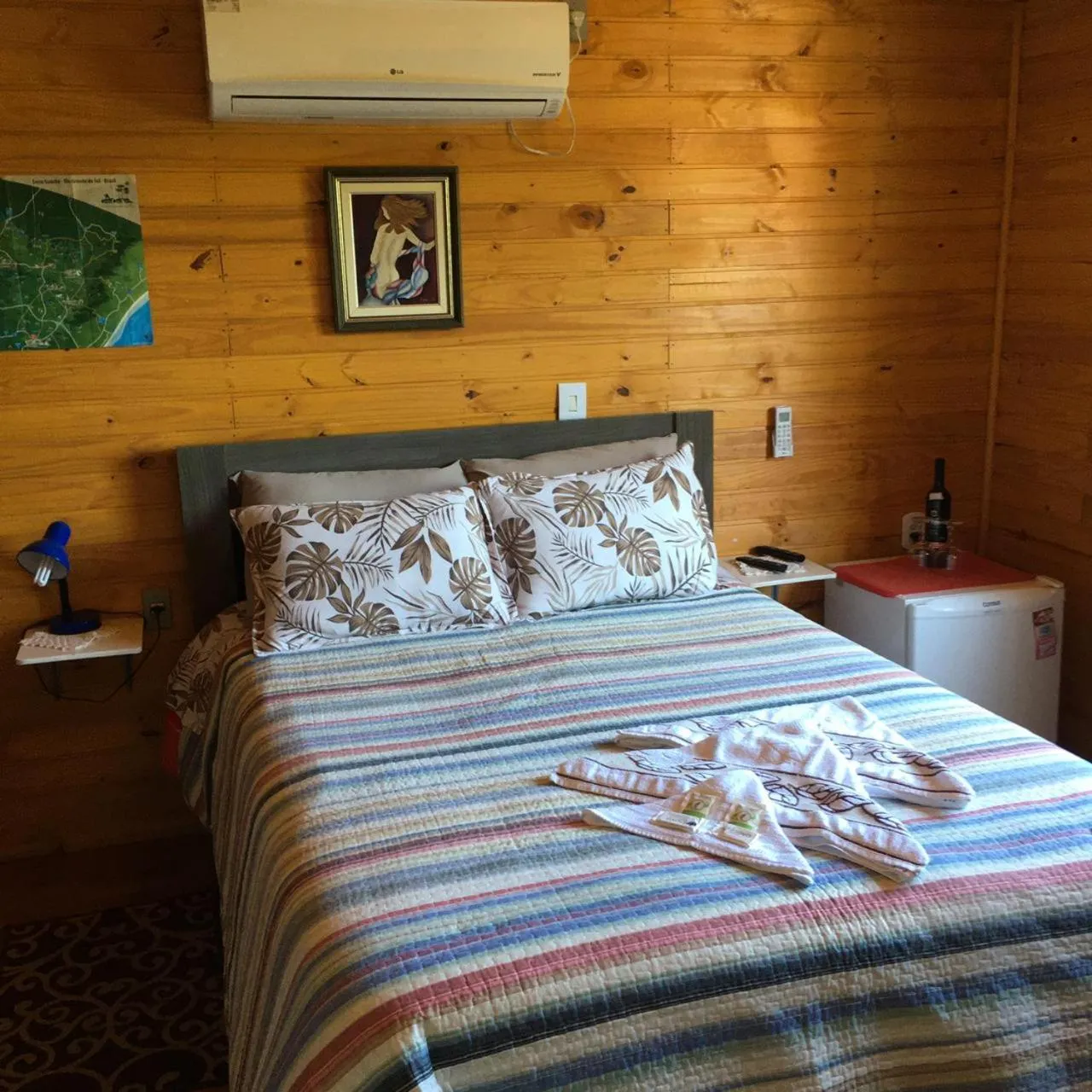 Bed in Pousada Cristal Serra
