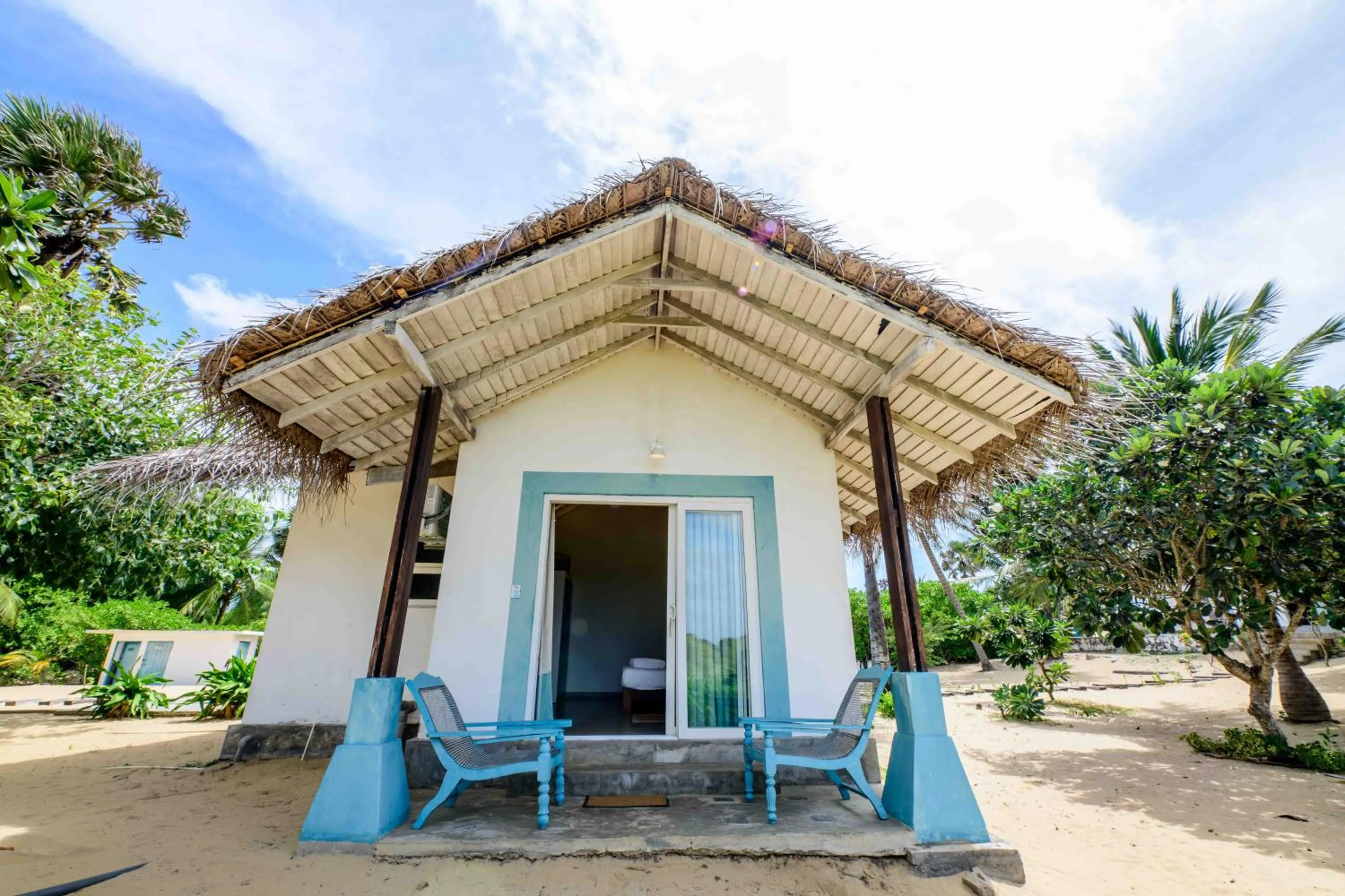 Garden view in Bedrock Beach Villas