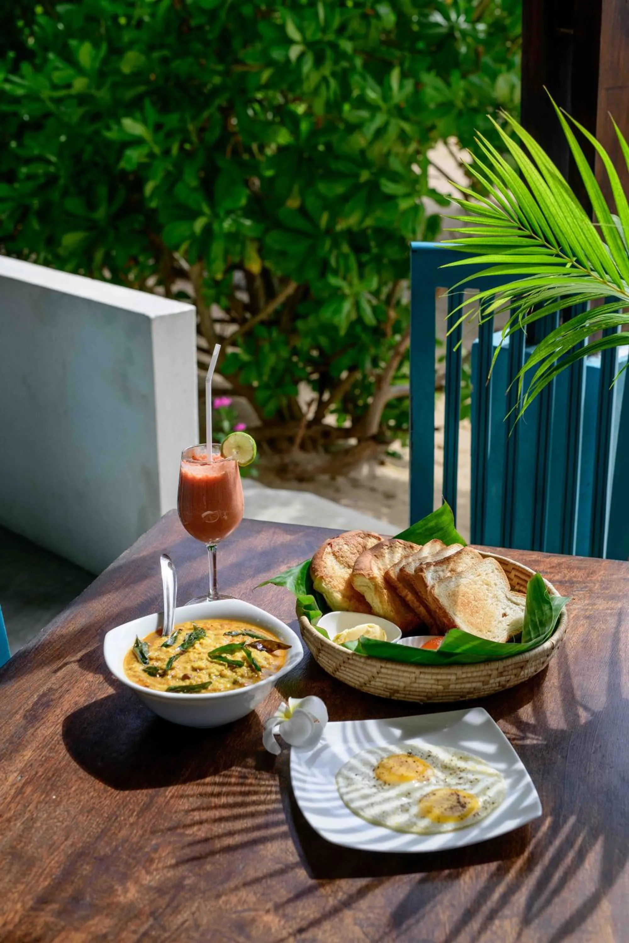 Breakfast in Bedrock Beach Villas