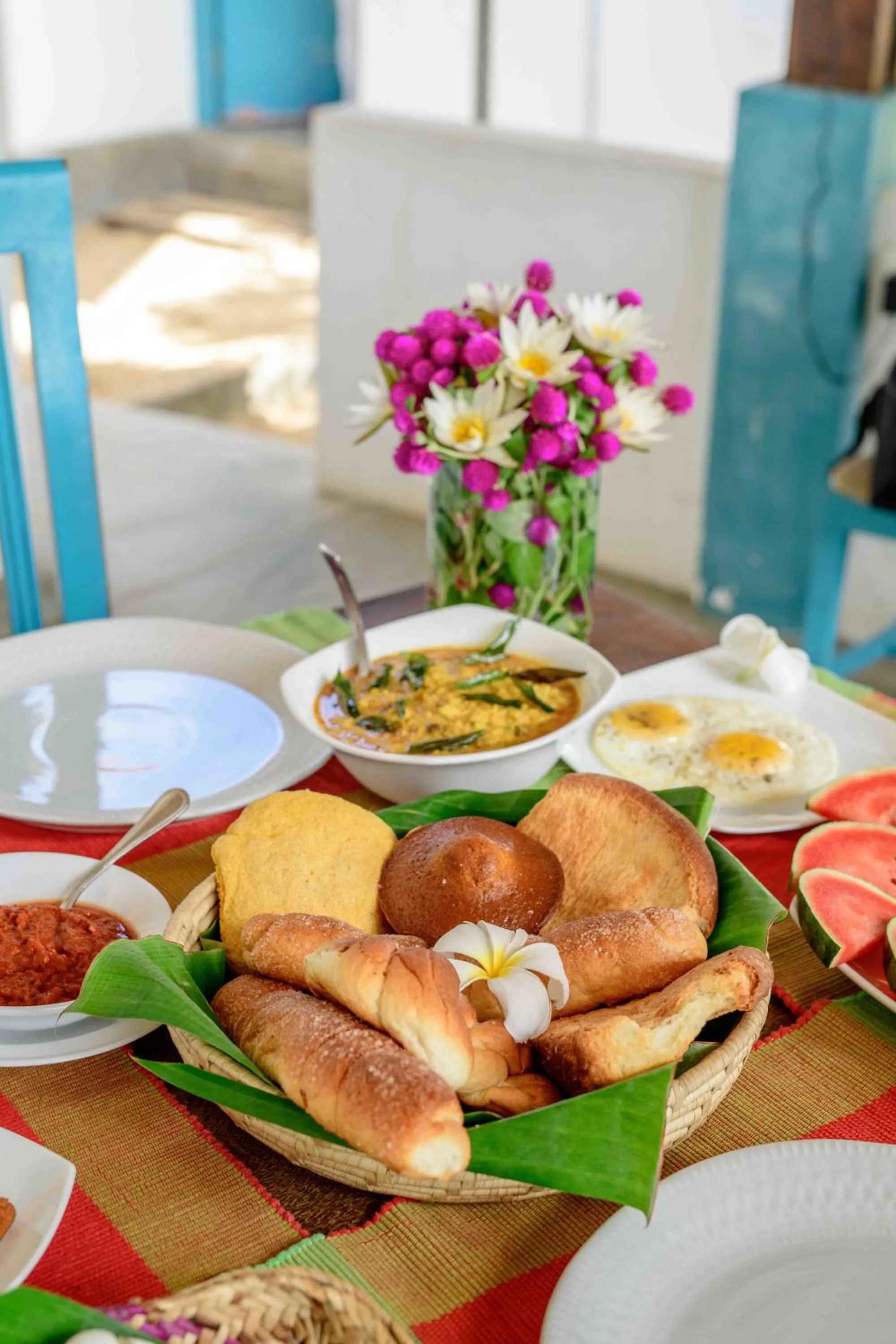 Breakfast in Bedrock Beach Villas