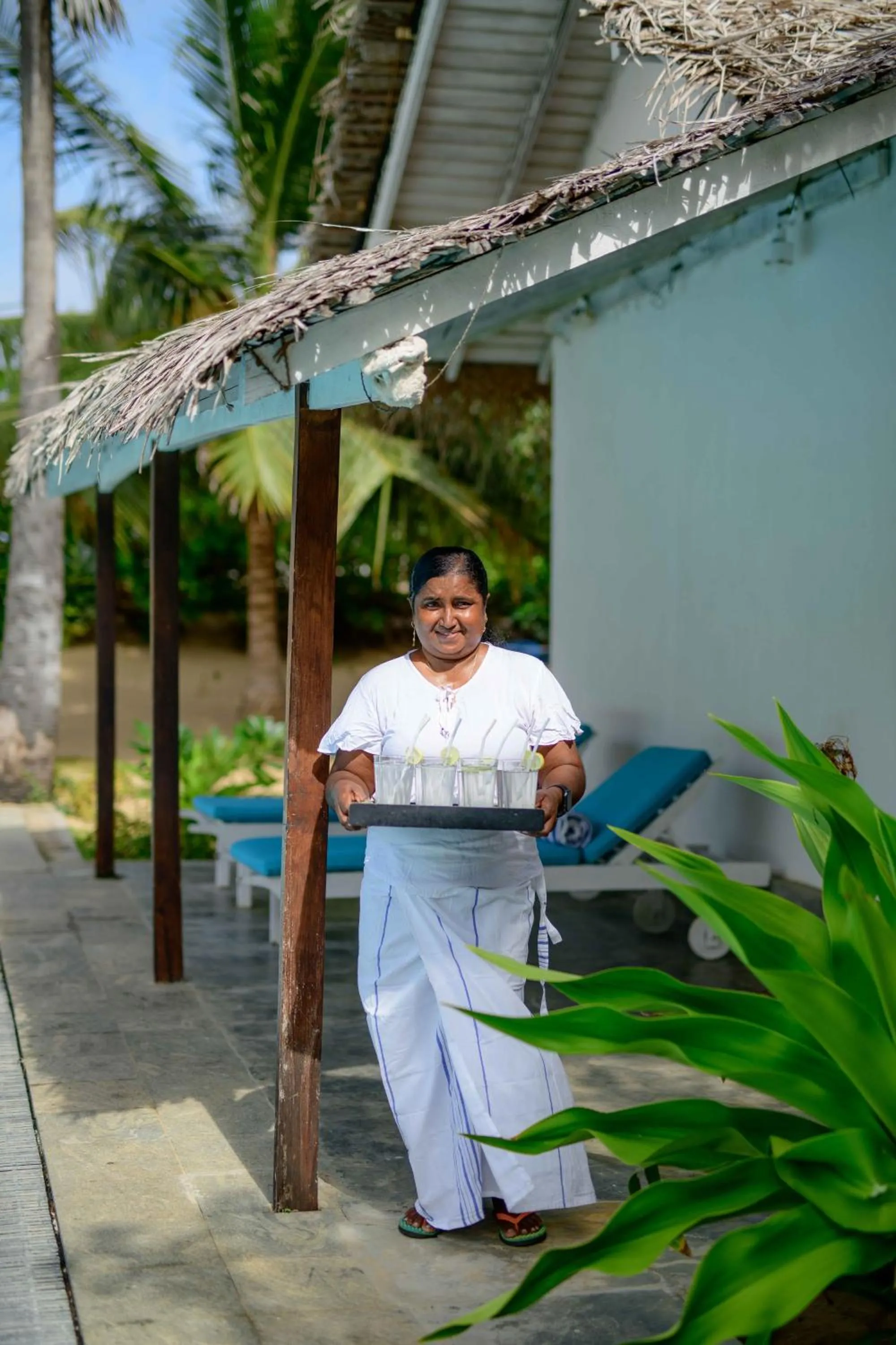 Garden view in Bedrock Beach Villas