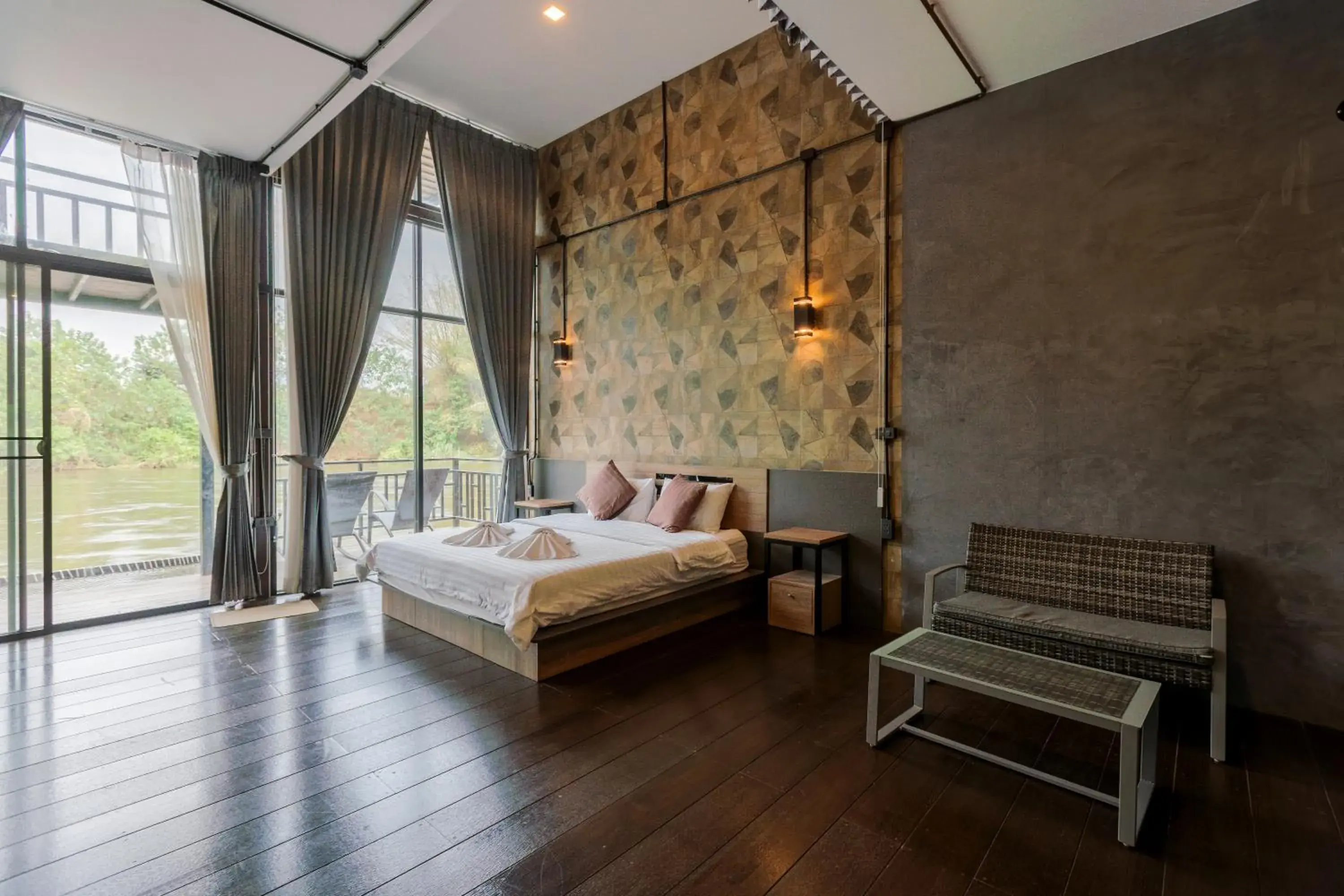 Photo of the whole room, Bed in Kwai Tara Riverside Villas Photo of the whole room, Bed in Kwai Tara Riverside Villas
