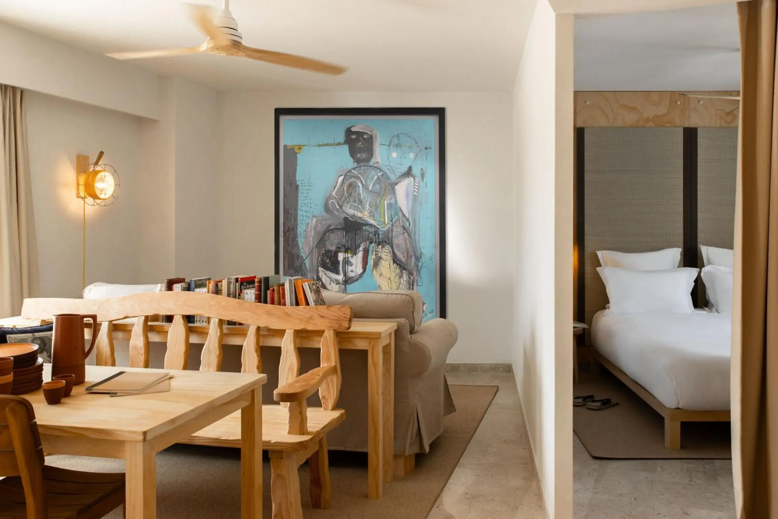 Seating area, Bed in MOB HOTEL Cannes Seating area, Bed in MOB HOTEL Cannes