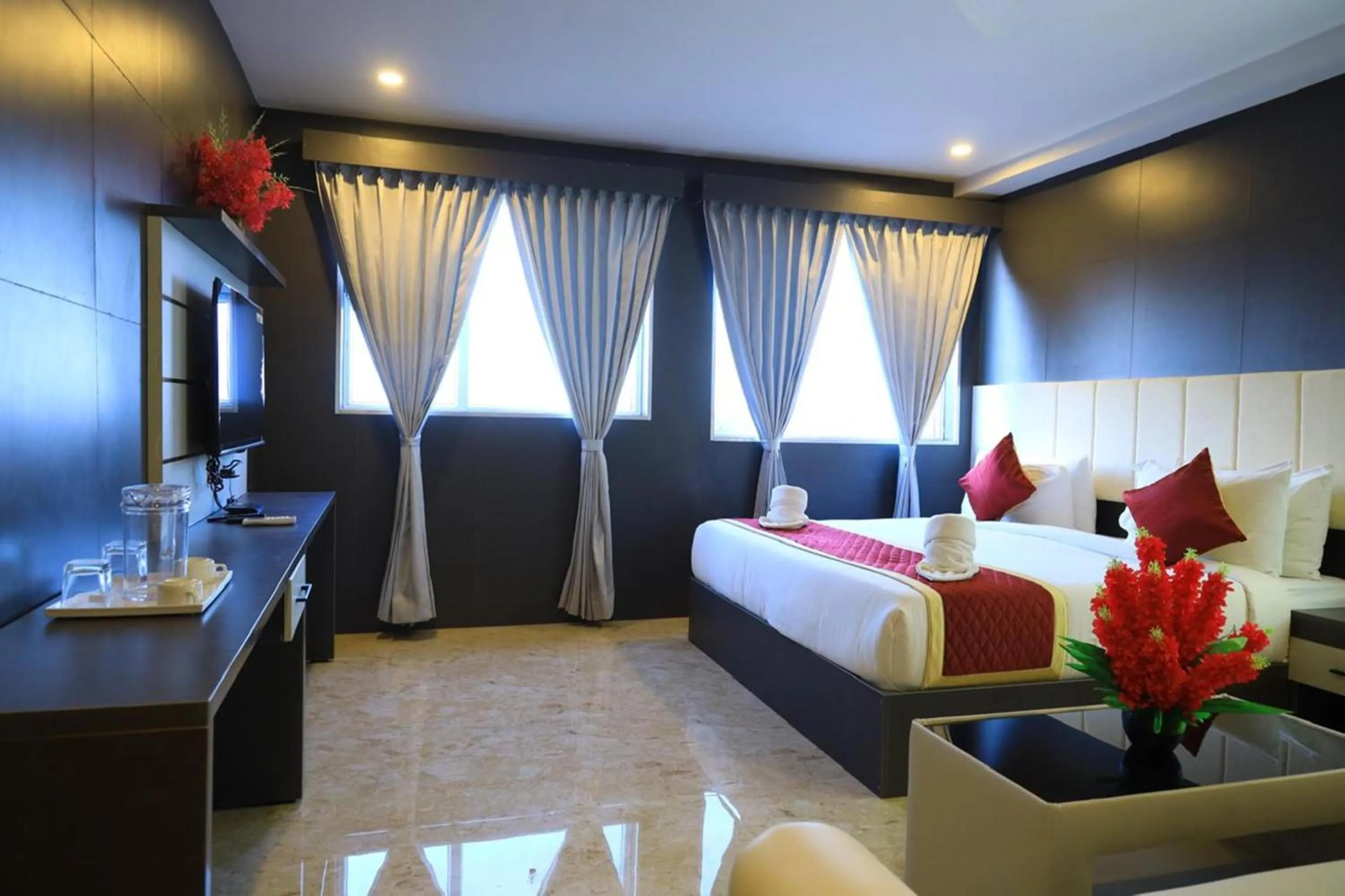 Bed in Hotel Brindavan Elite