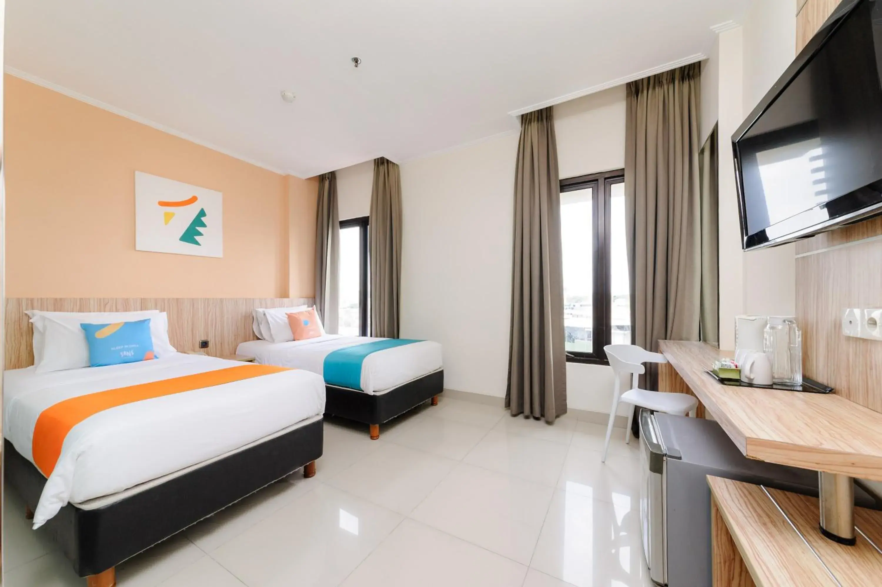 Bedroom, Bed in Sans Hotel The Green Bekasi by RedDoorz Bedroom, Bed in Sans Hotel The Green Bekasi by RedDoorz