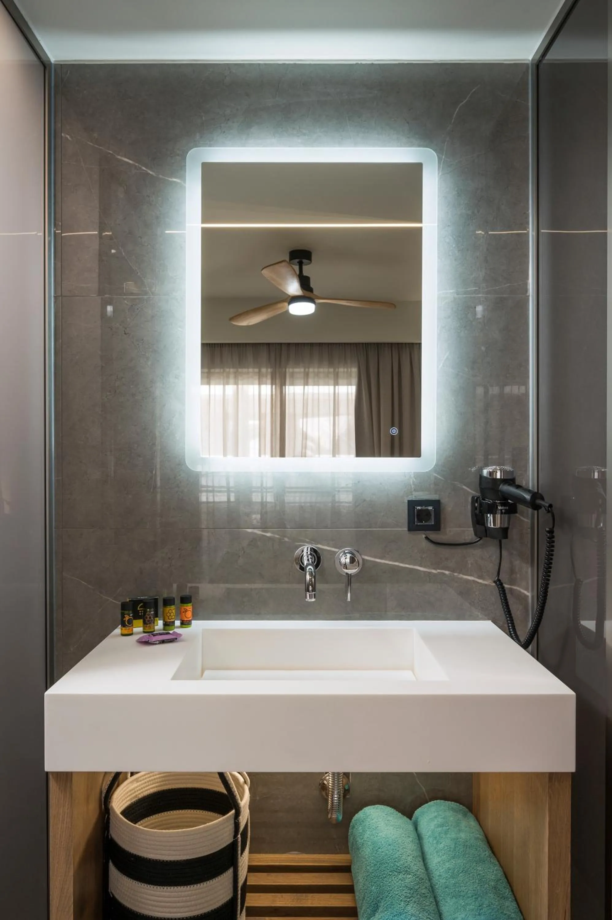 Bathroom in Alkionides Seaside Hotel