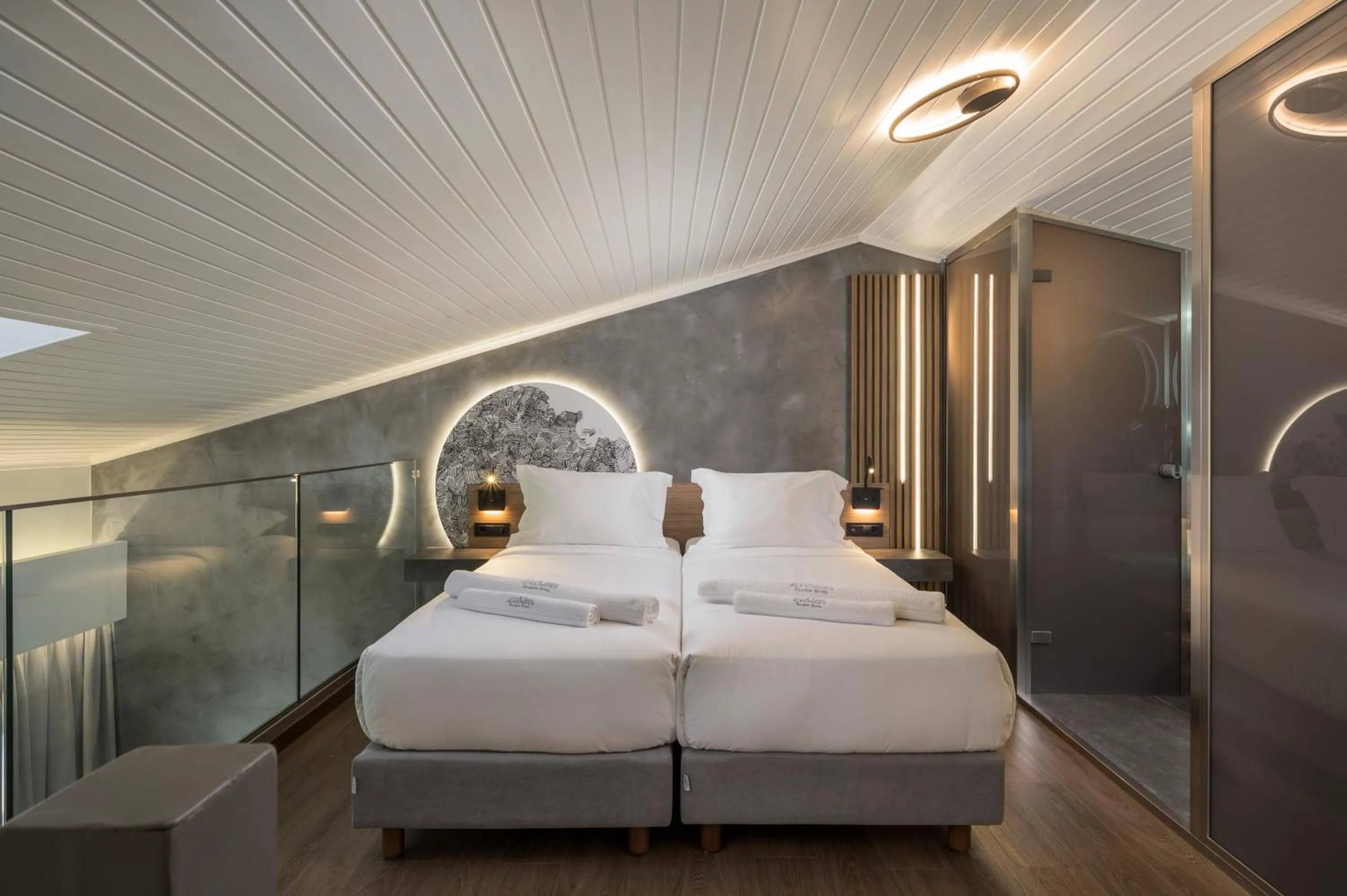 Photo of the whole room, Bed in Alkionides Seaside Hotel