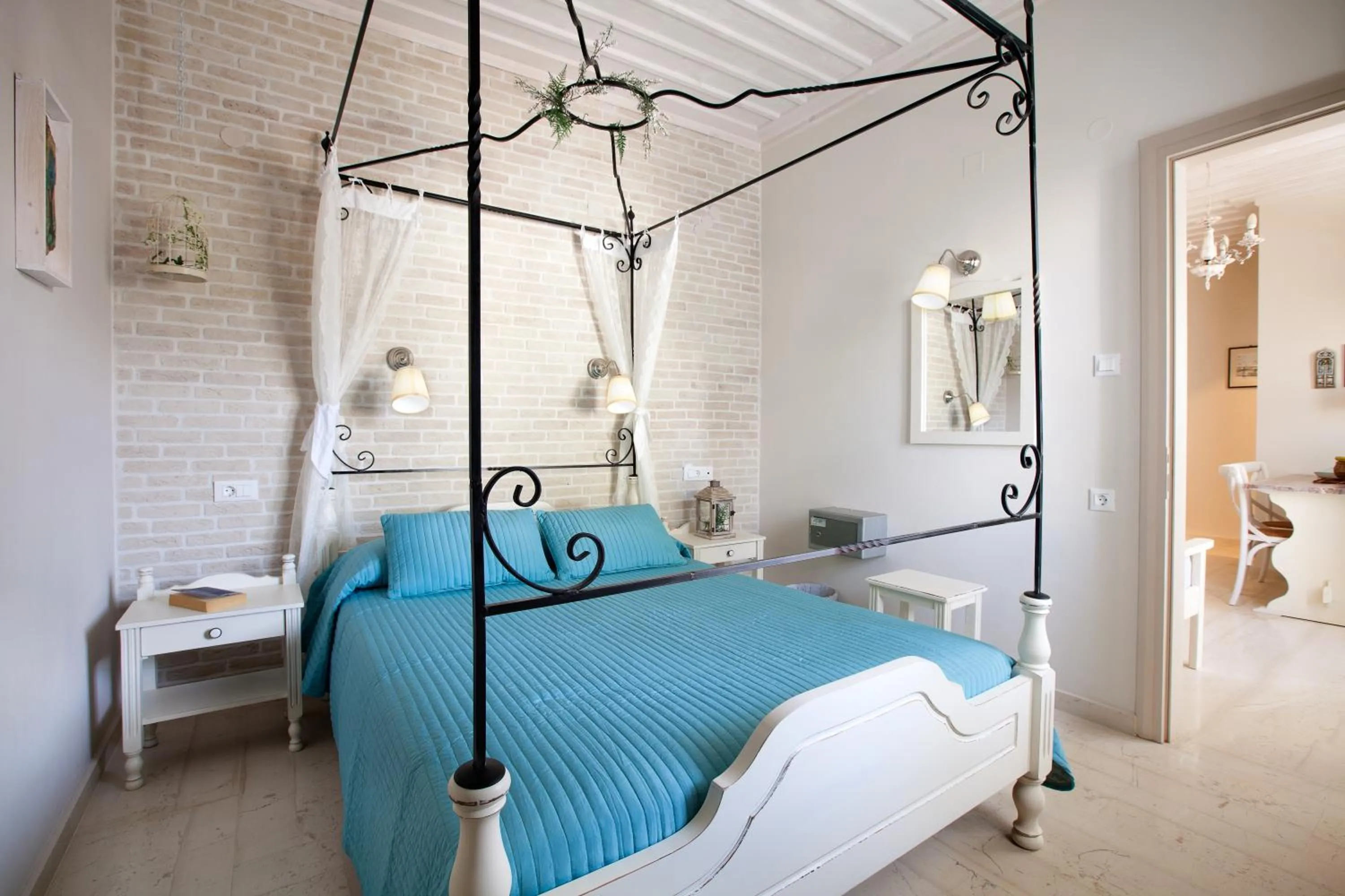 Bedroom, Bed in Alkionides Seaside Hotel