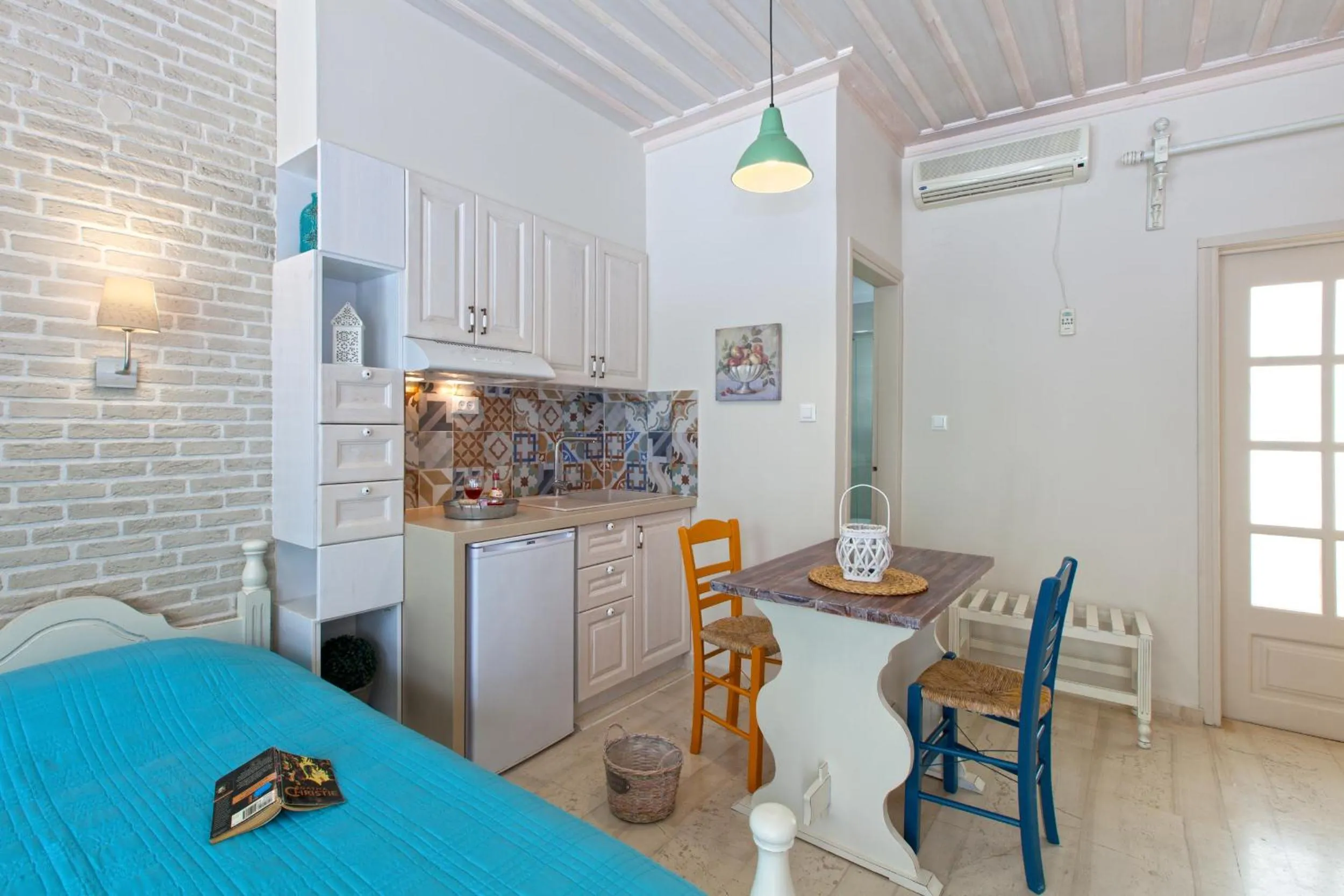 Dining area in Alkionides Seaside Hotel