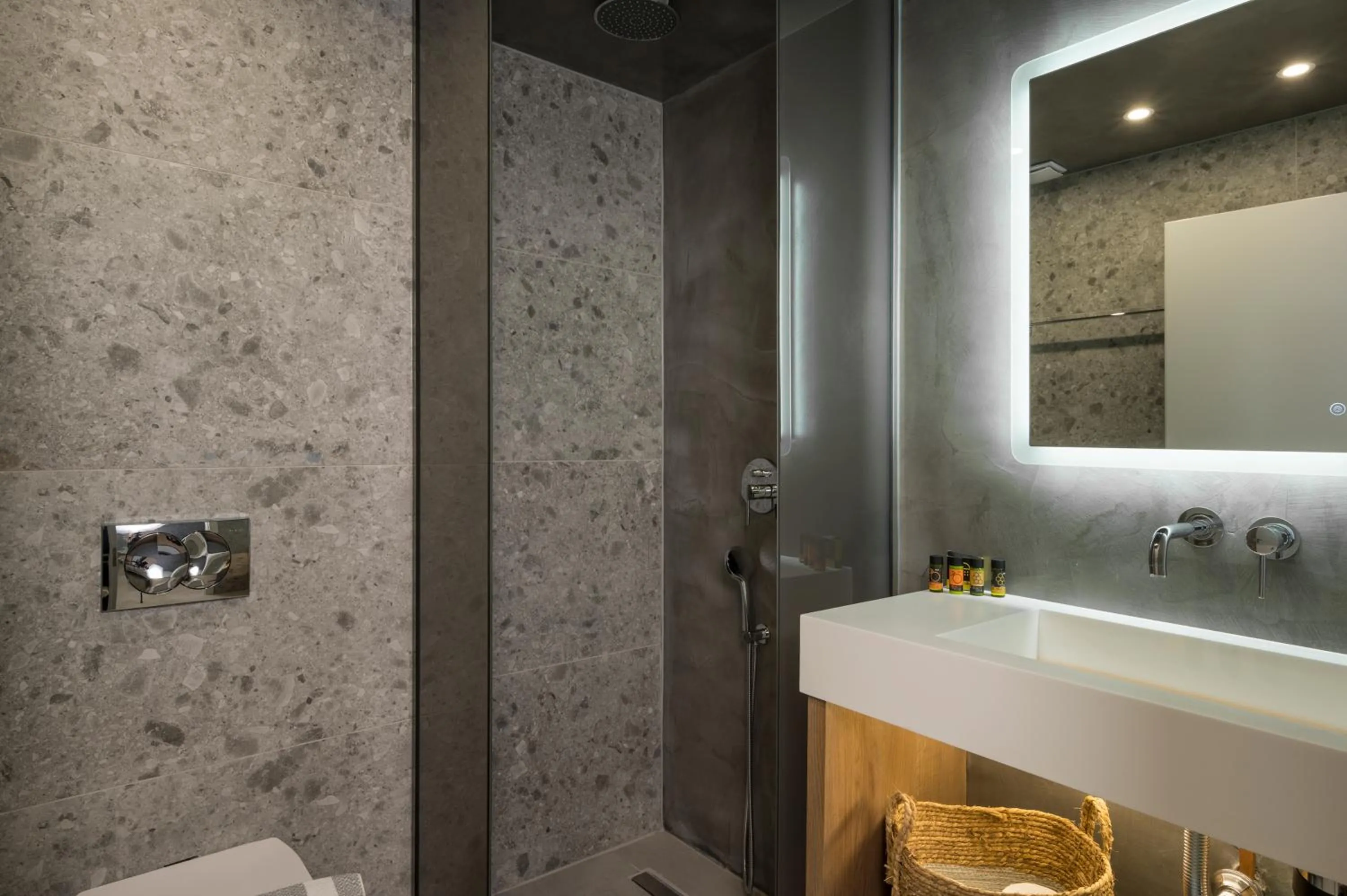 Bathroom in Alkionides Seaside Hotel