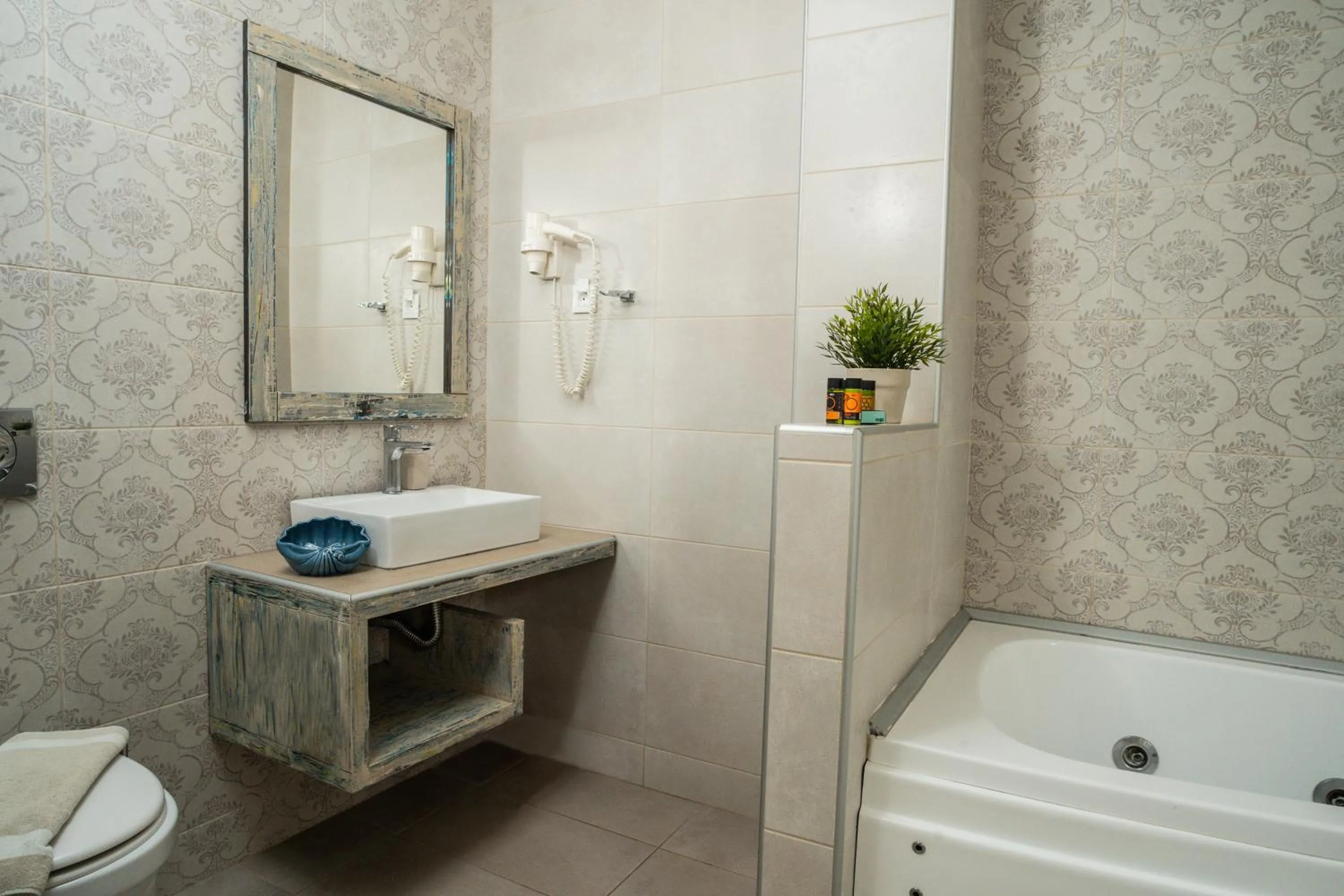 Bathroom in Alkionides Seaside Hotel