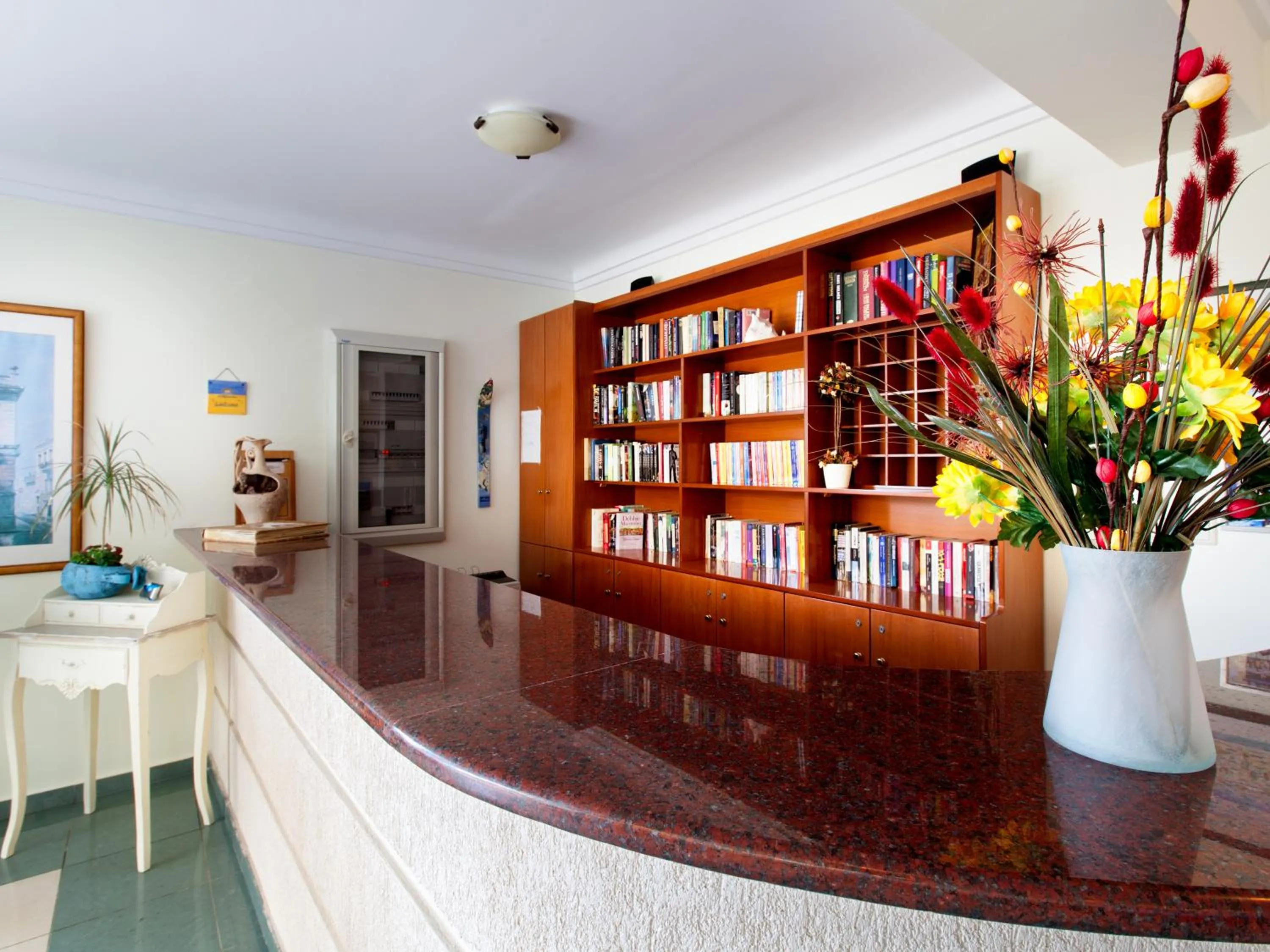 Lobby or reception in Alkionides Seaside Hotel
