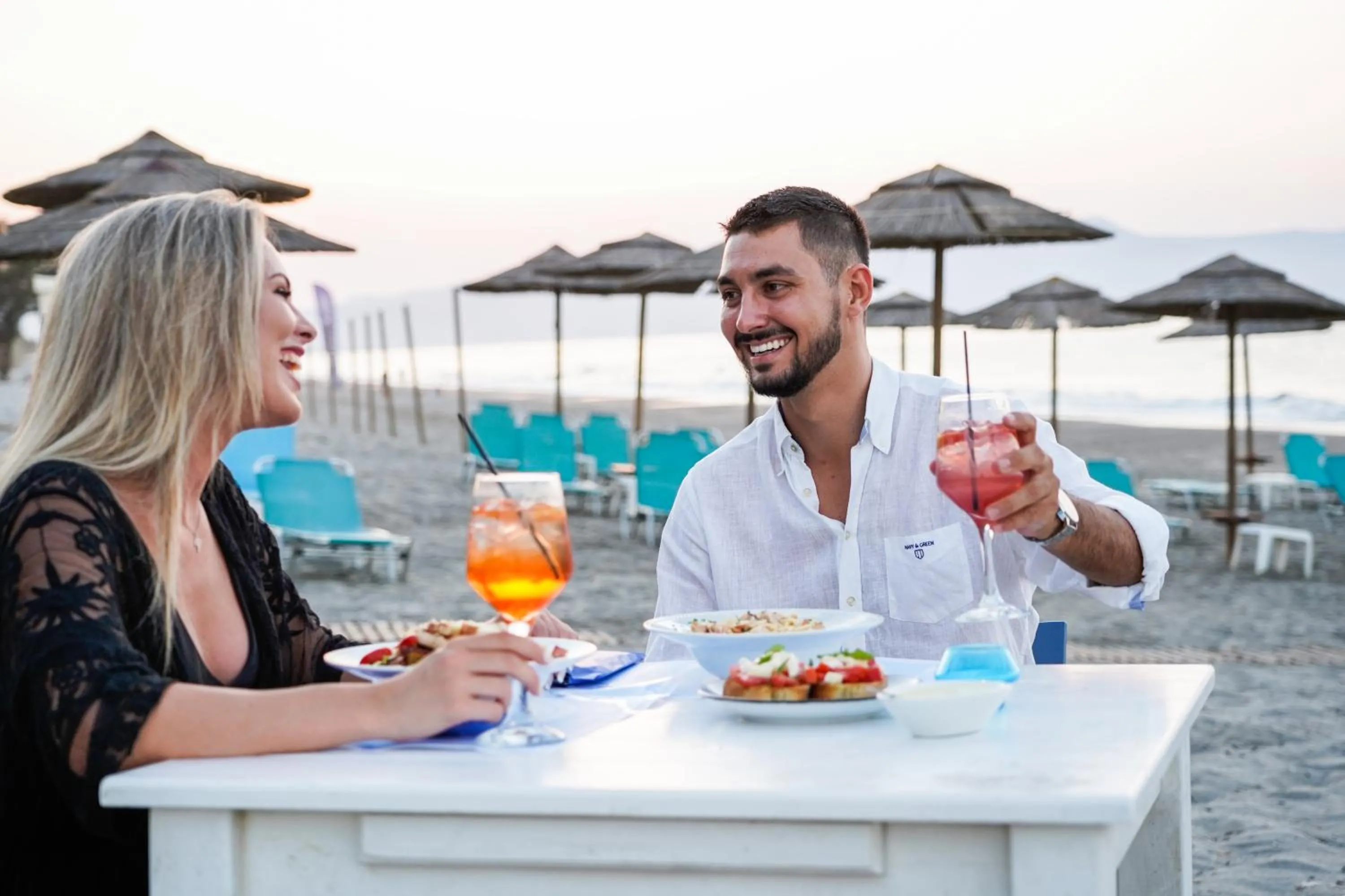 Dining area in Alkionides Seaside Hotel