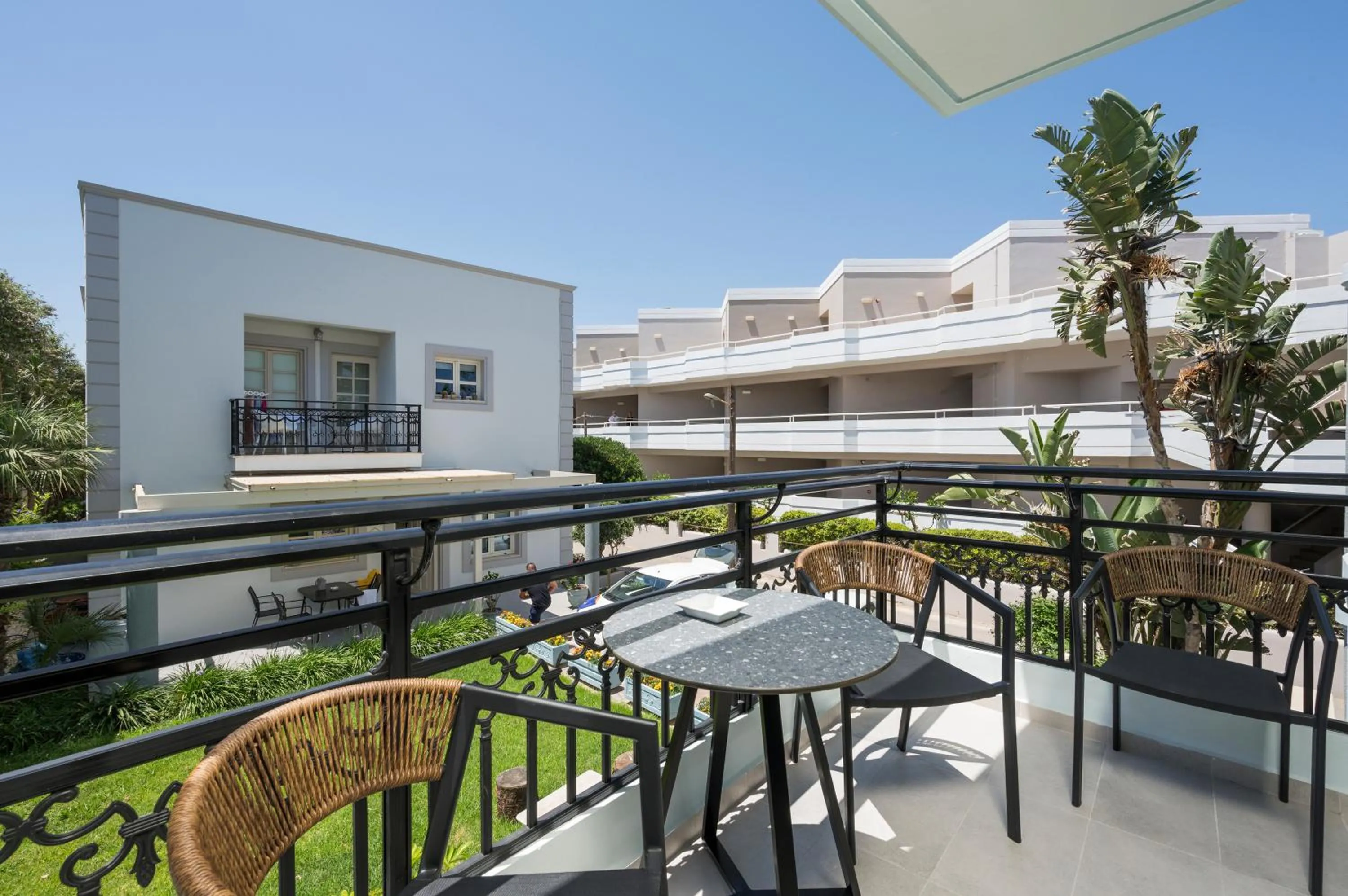 Balcony/Terrace in Alkionides Seaside Hotel