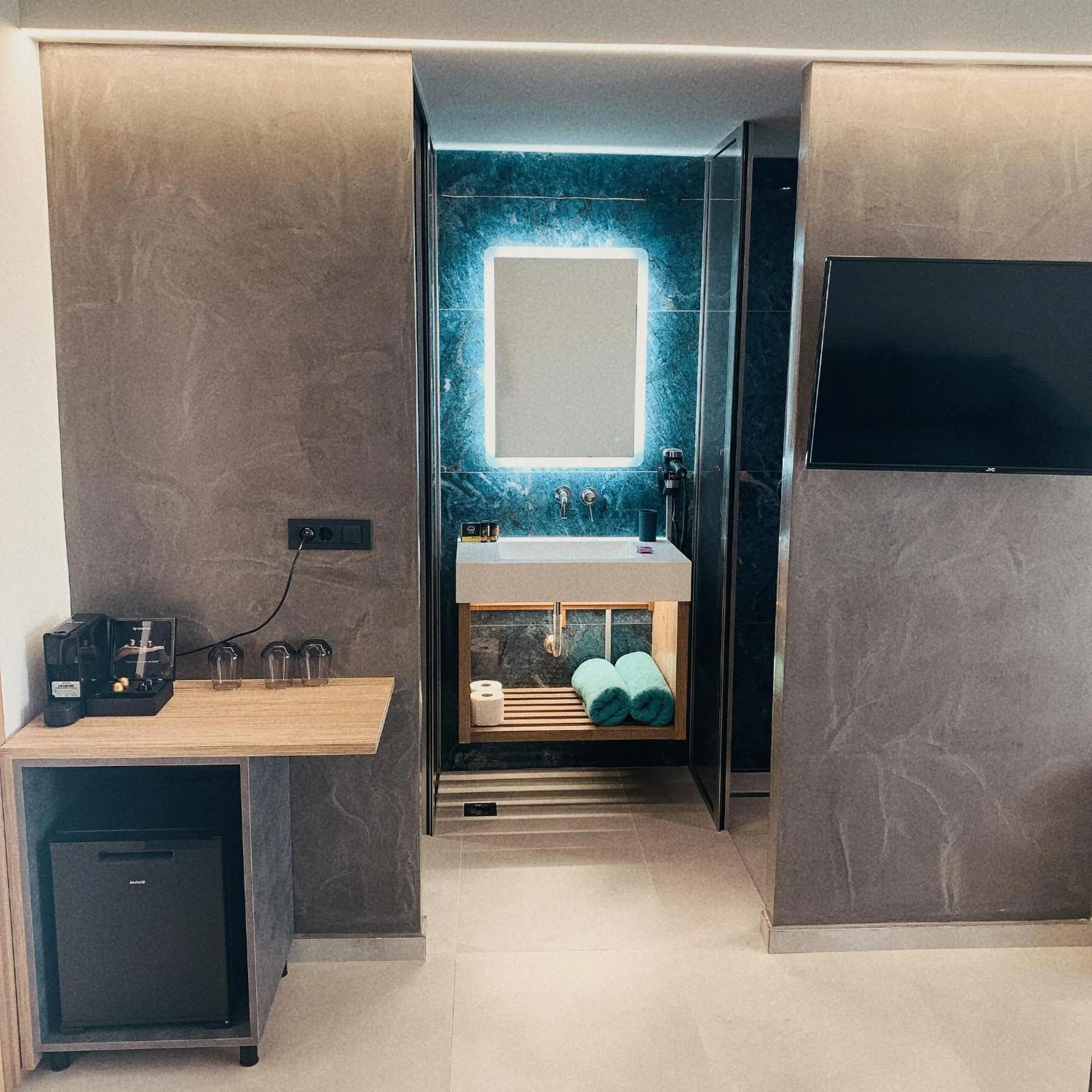 Bathroom in Alkionides Seaside Hotel
