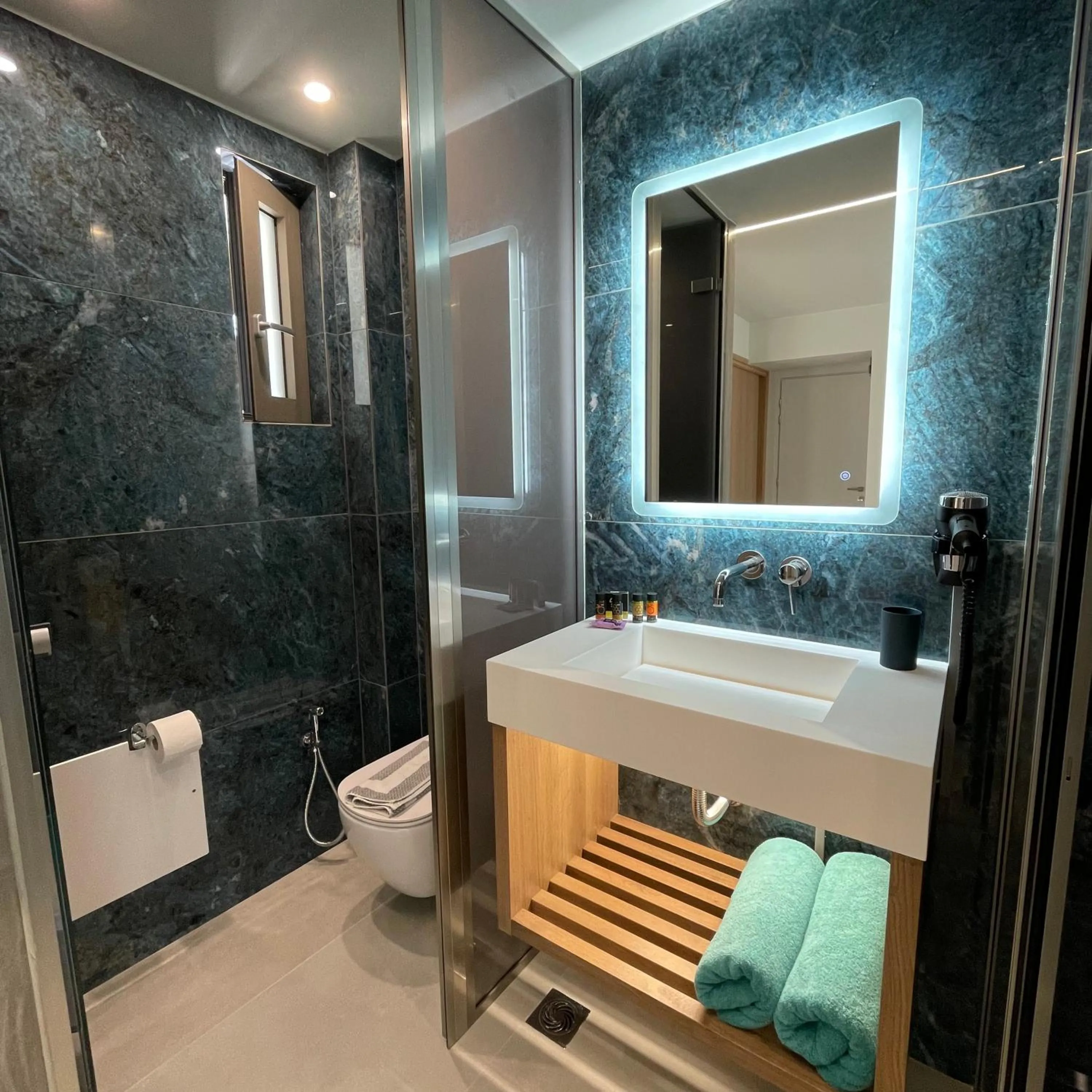 Bathroom in Alkionides Seaside Hotel
