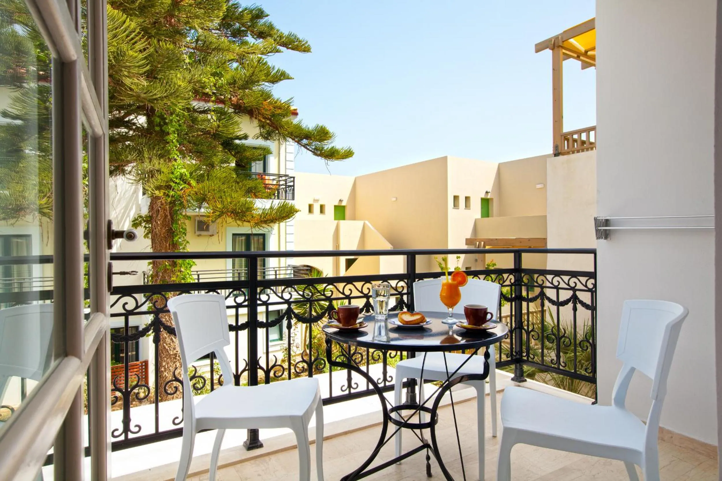 Balcony/Terrace in Alkionides Seaside Hotel