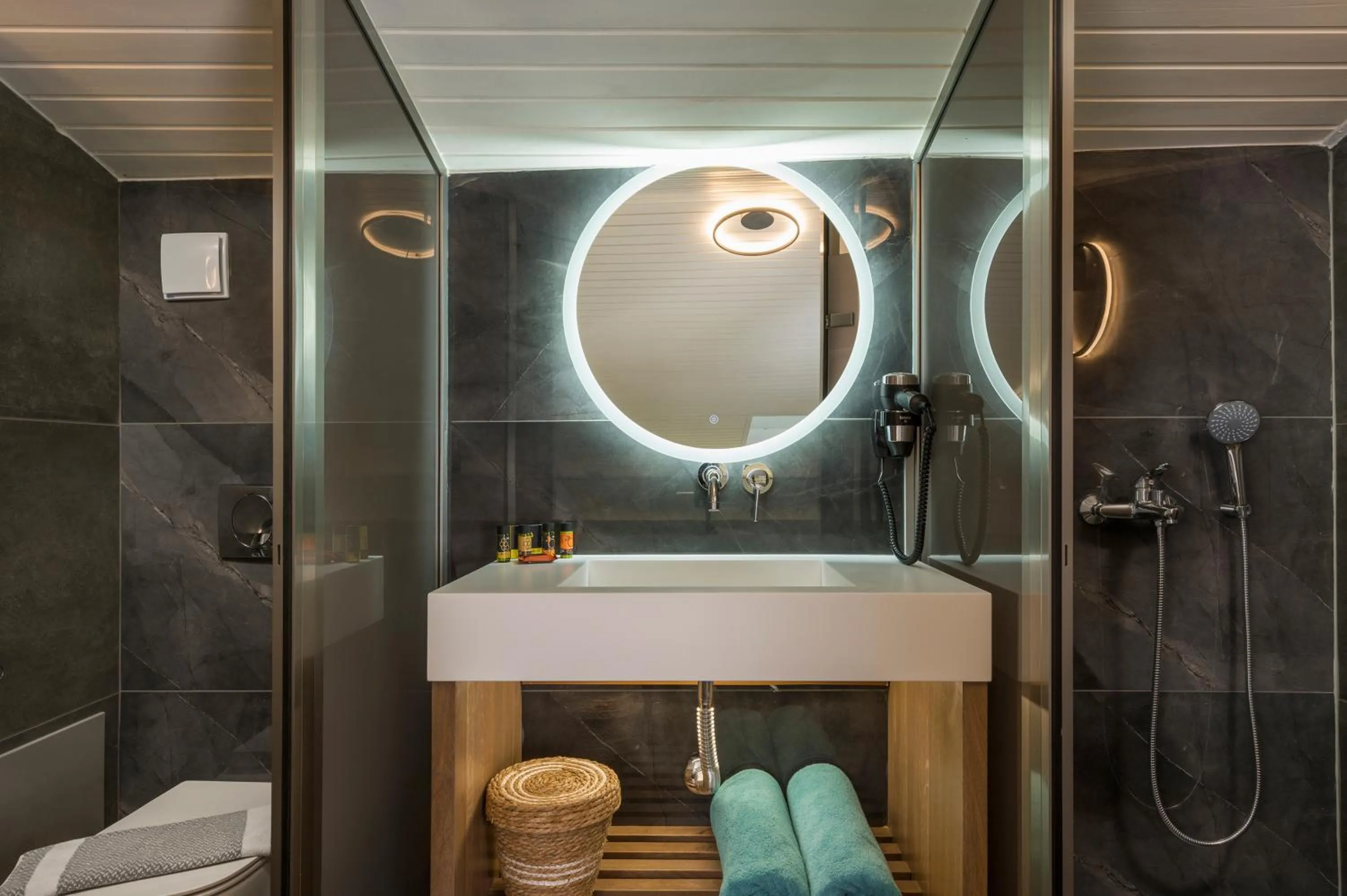 Bathroom in Alkionides Seaside Hotel